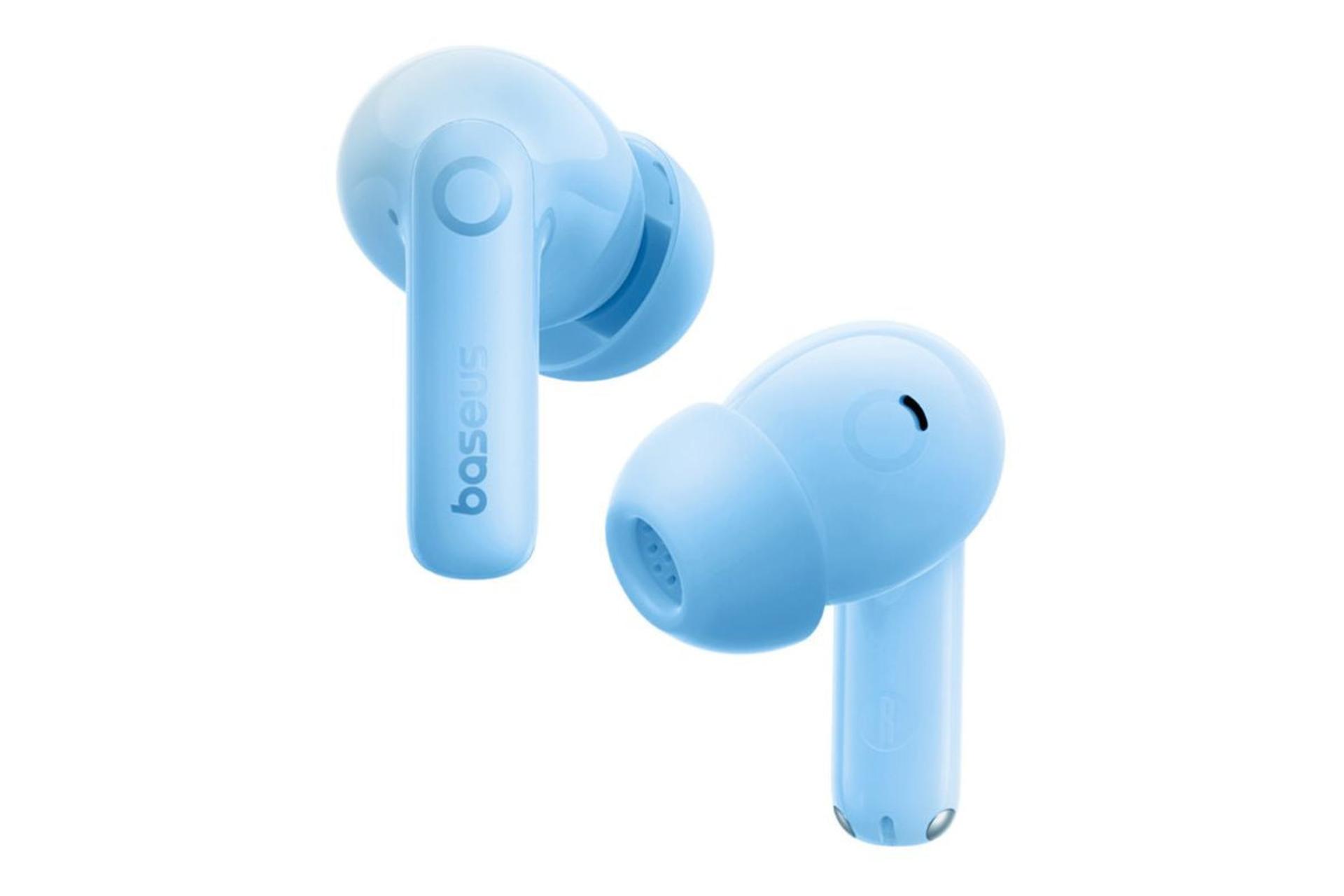 ایرباد بی سیم باسئوس Baseus Bass BP1 Pro آبی از نمای جانبی