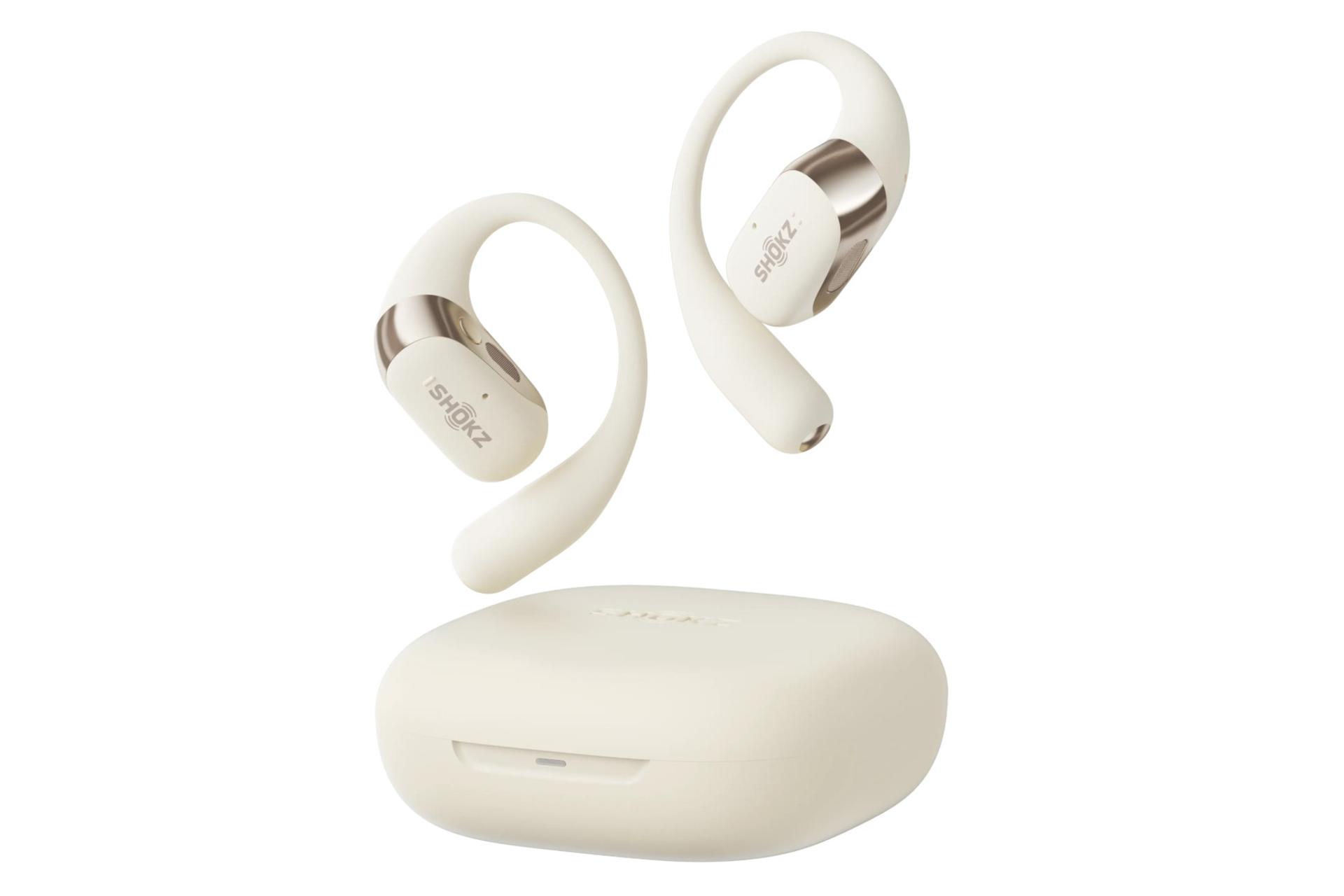 ایرباد بی سیم شاکز Shokz OpenFit 2 بژ