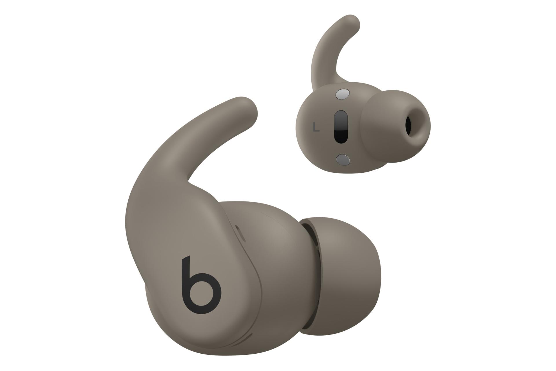 نمای جانبی ایرباد بی سیم بیتس Beats PowerBeats Fit خاکستری