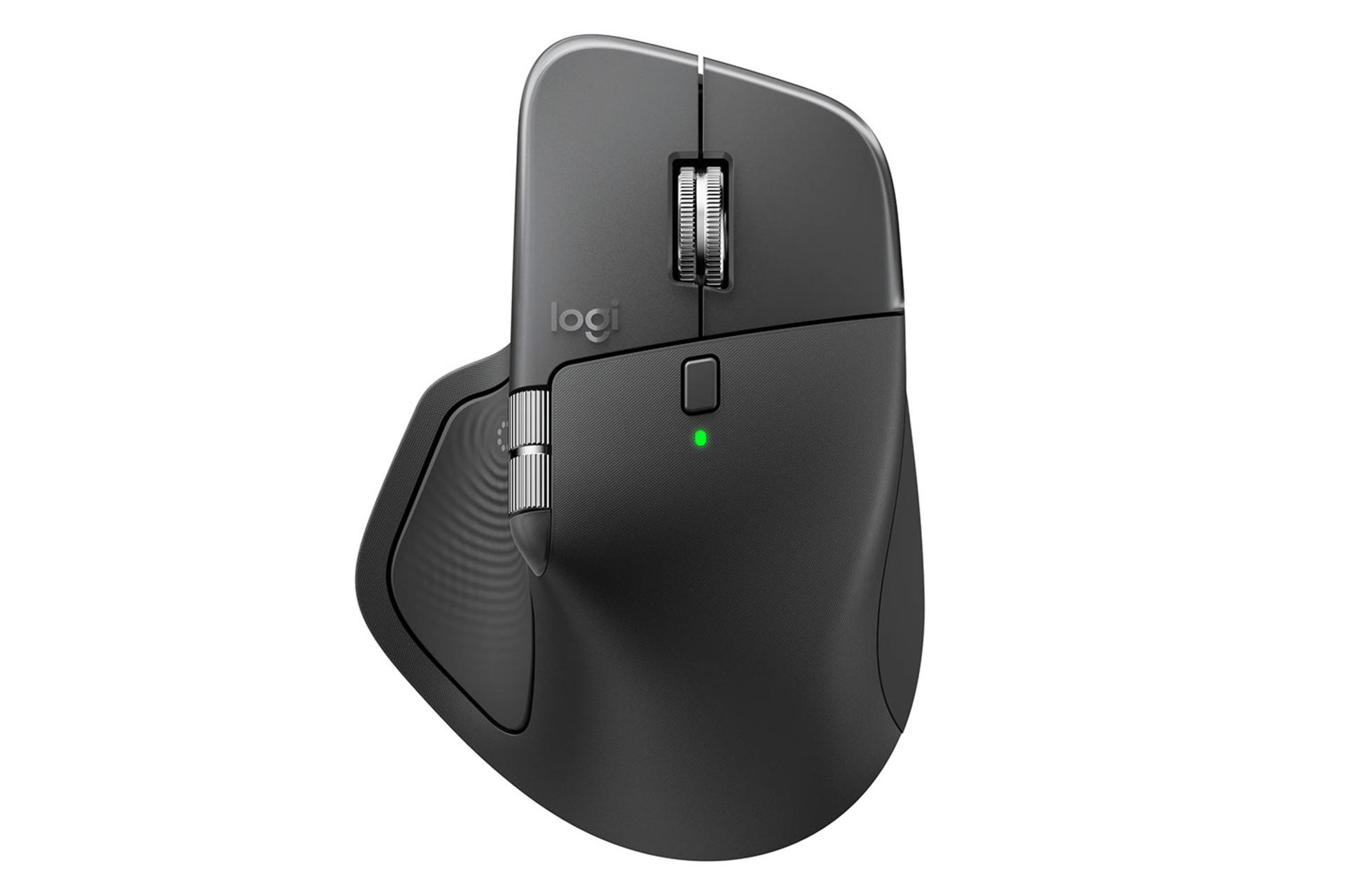 ماوس MX Master 4 رنگ مشکی از نمای بالا