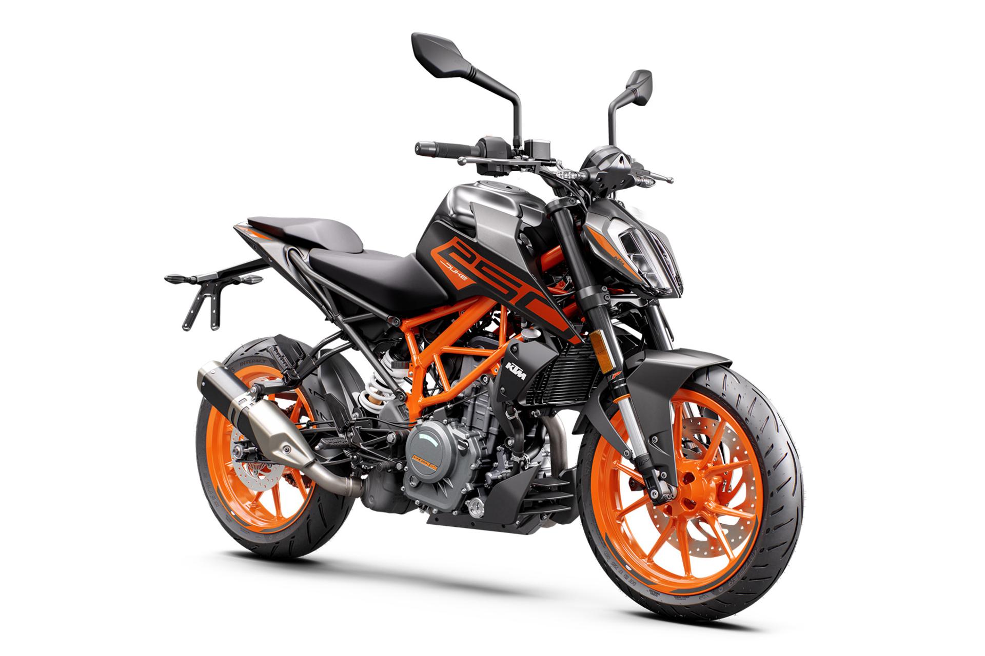 موتورسیکلت کی تی ام KTM Duke 250 2023 نمای جلو و راست