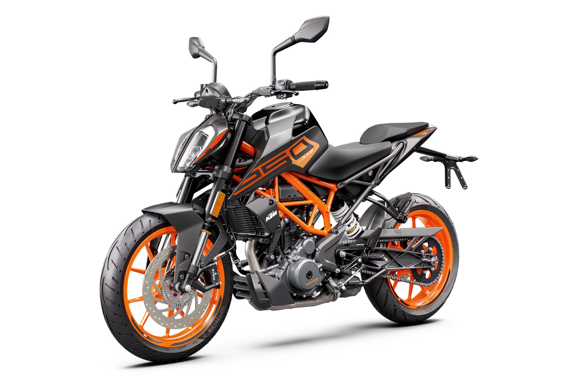 موتورسیکلت کی تی ام KTM Duke 250 2023 نمای جلو و چپ
