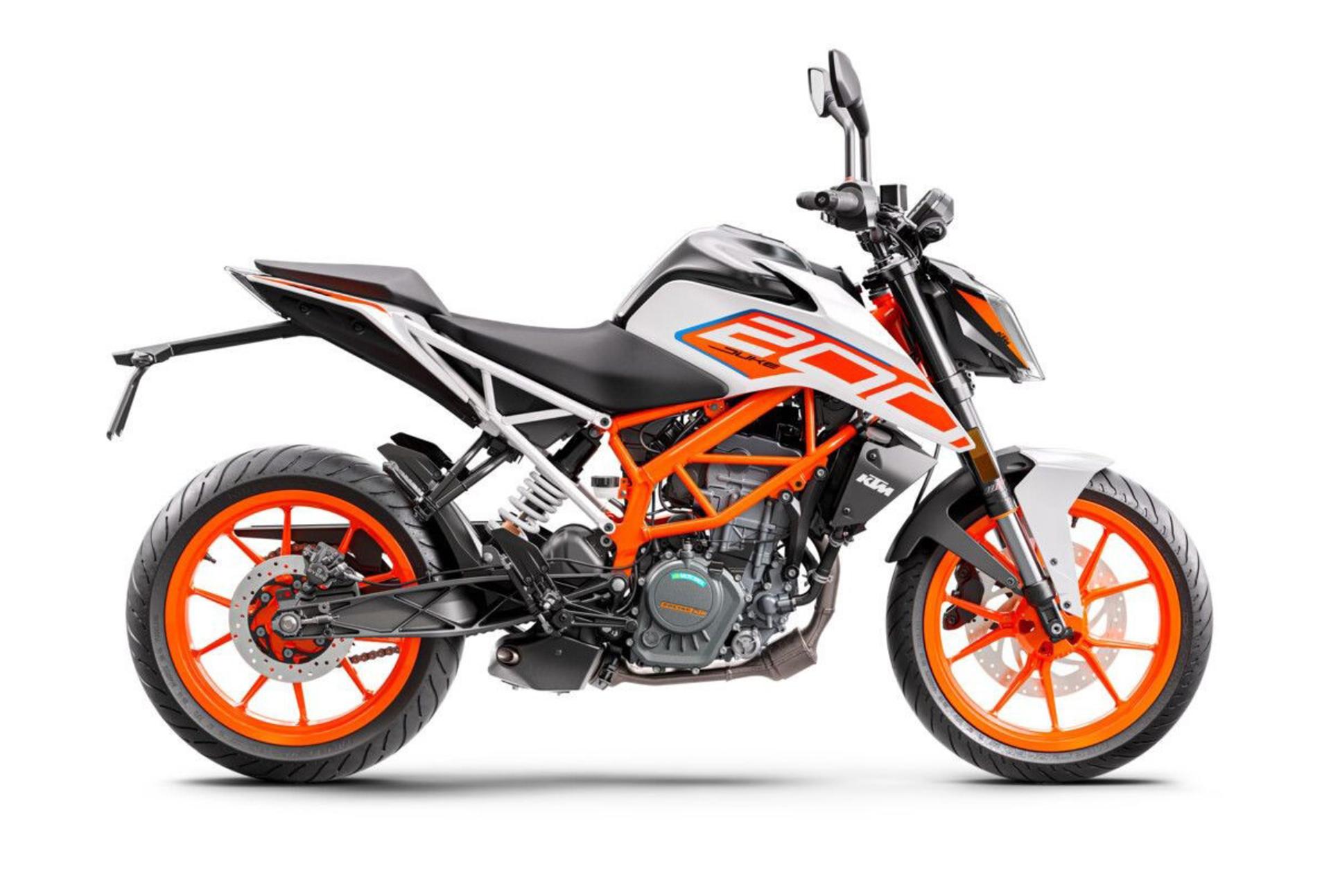موتورسیکلت کی تی ام KTM Duke 200 2023 نمای جانبی راست