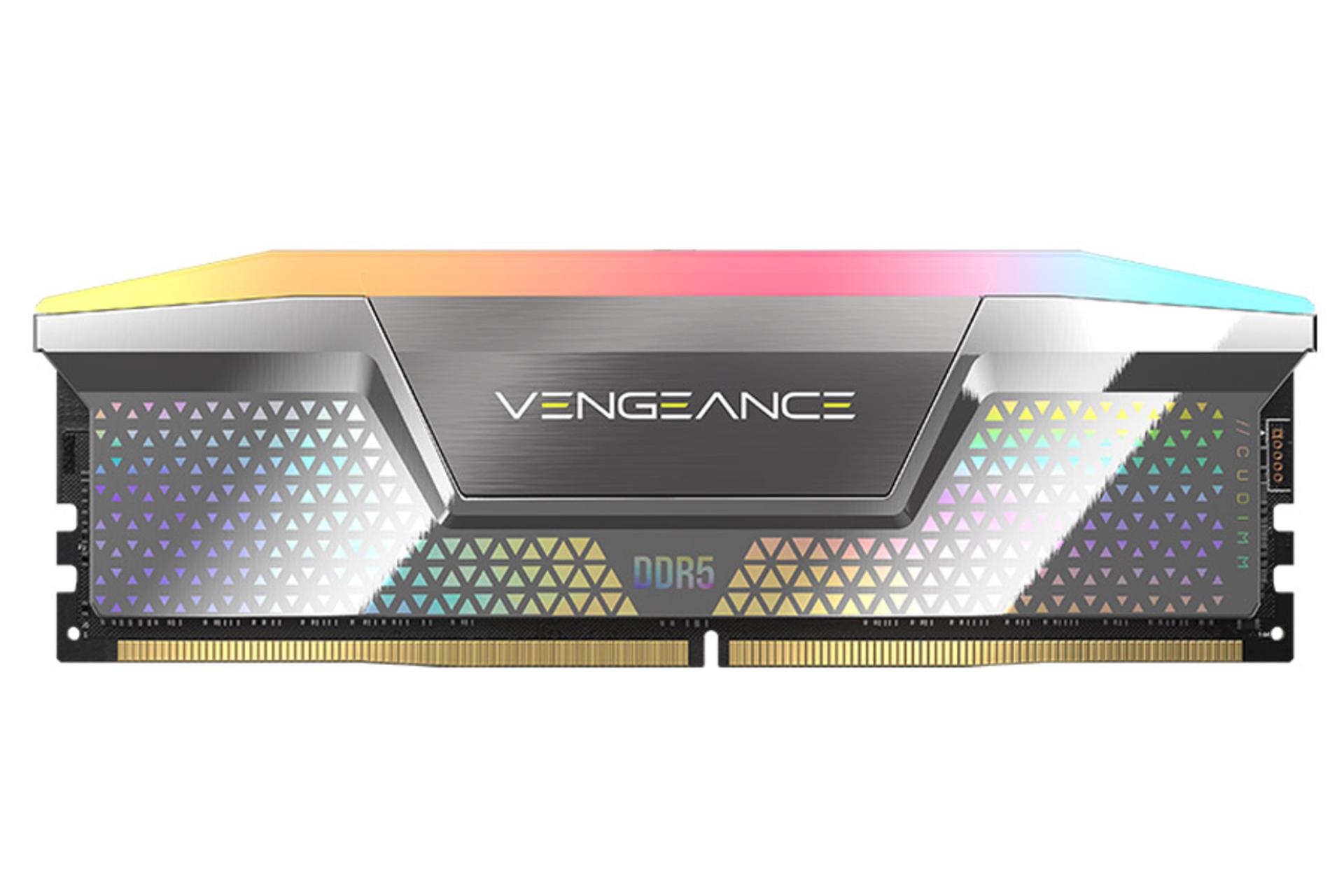 ابعاد و اندازه رم کورسیر VENGEANCE RGB CUDIMM ظرفیت 48 گیگابایت (2x24) از نوع DDR5-8000 CL38