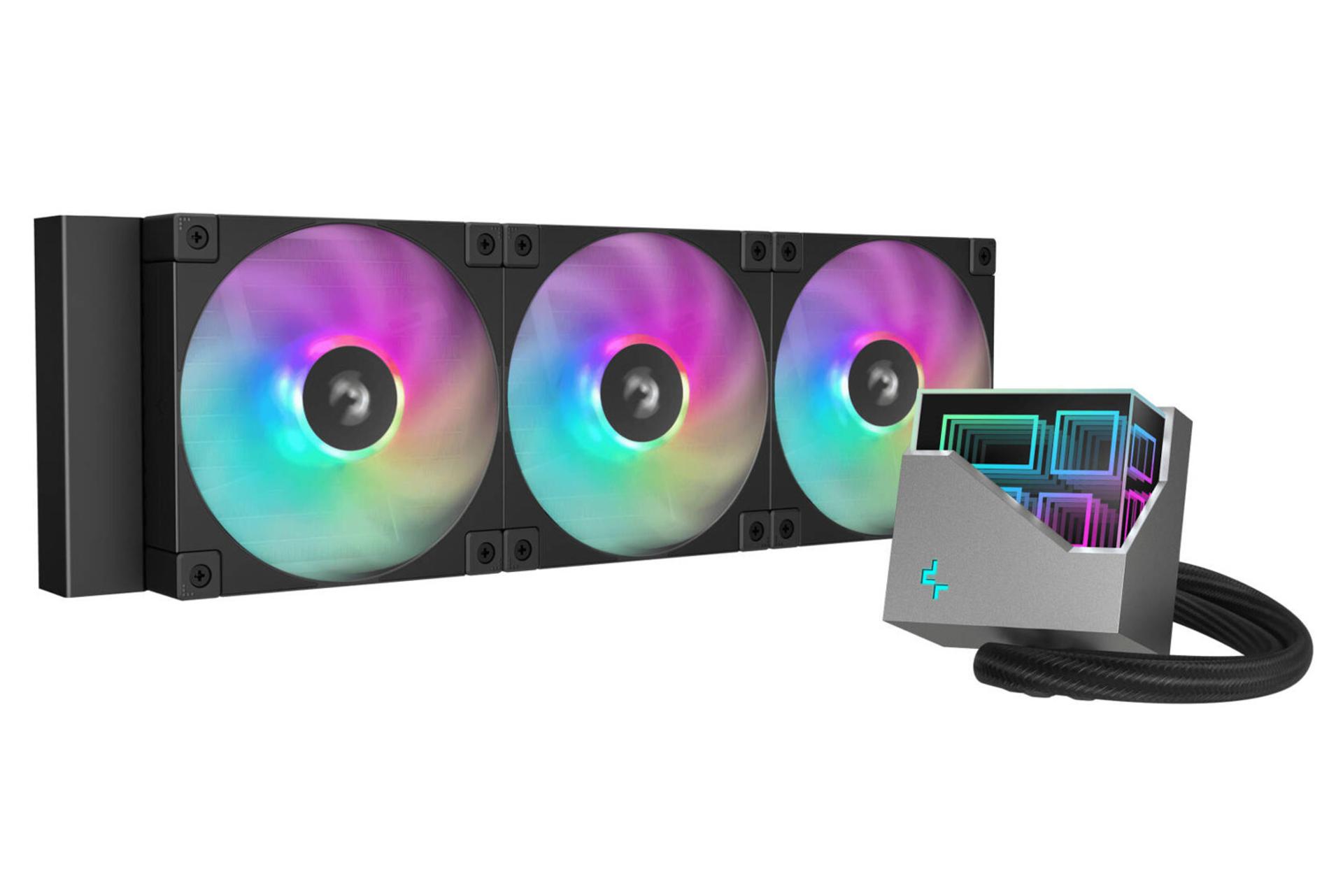 خنک کننده مایع دیپ کول LT360 ARGB رنگ مشکی