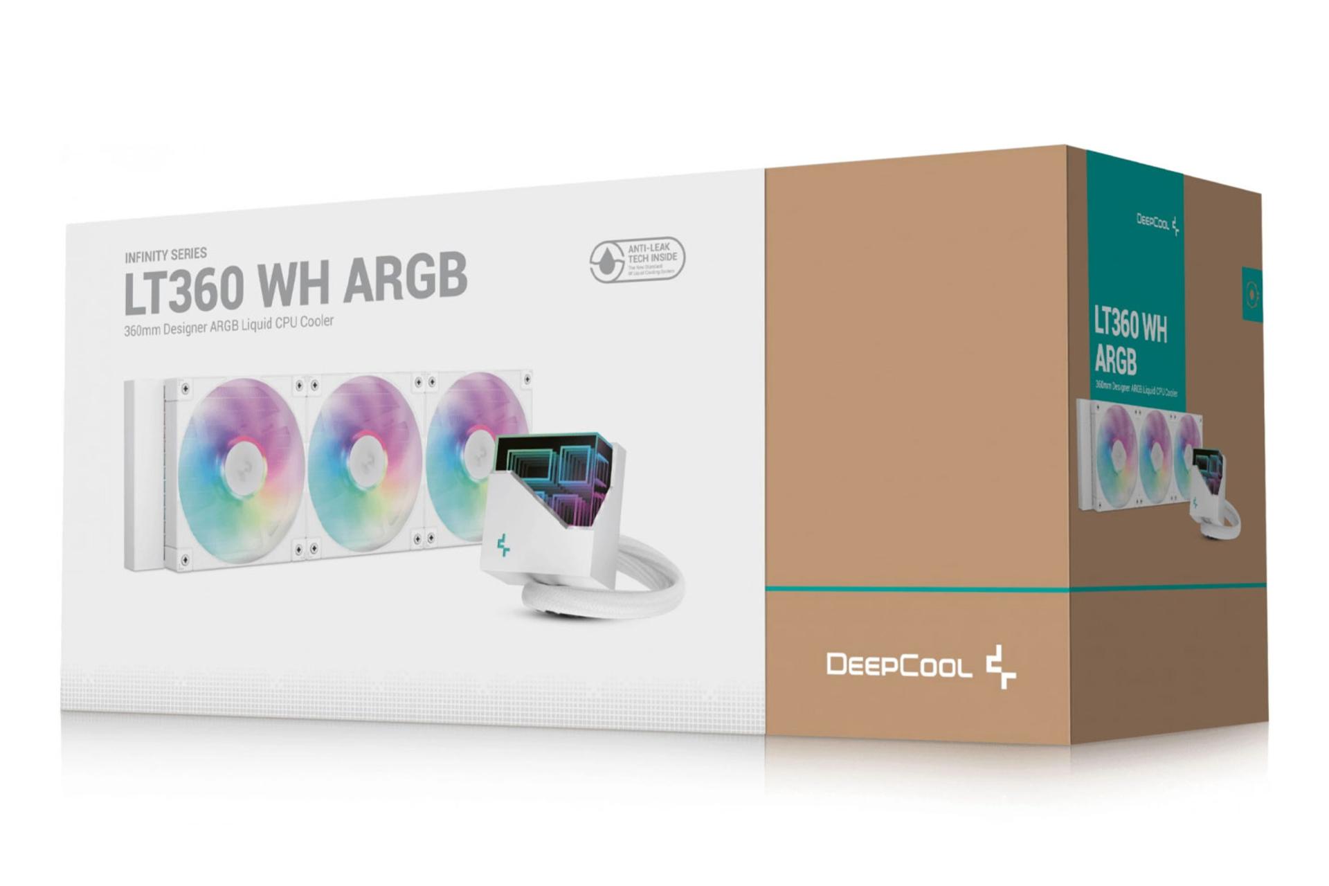 جعبه خنک کننده مایع دیپ کول LT360 WH ARGB