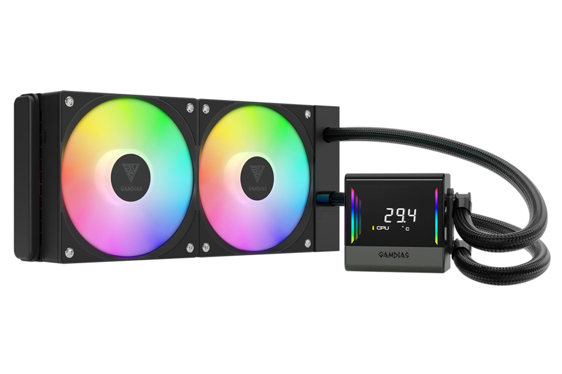 خنک کننده مایع گیم دیاس CHIONE E4-240 رنگ مشکی