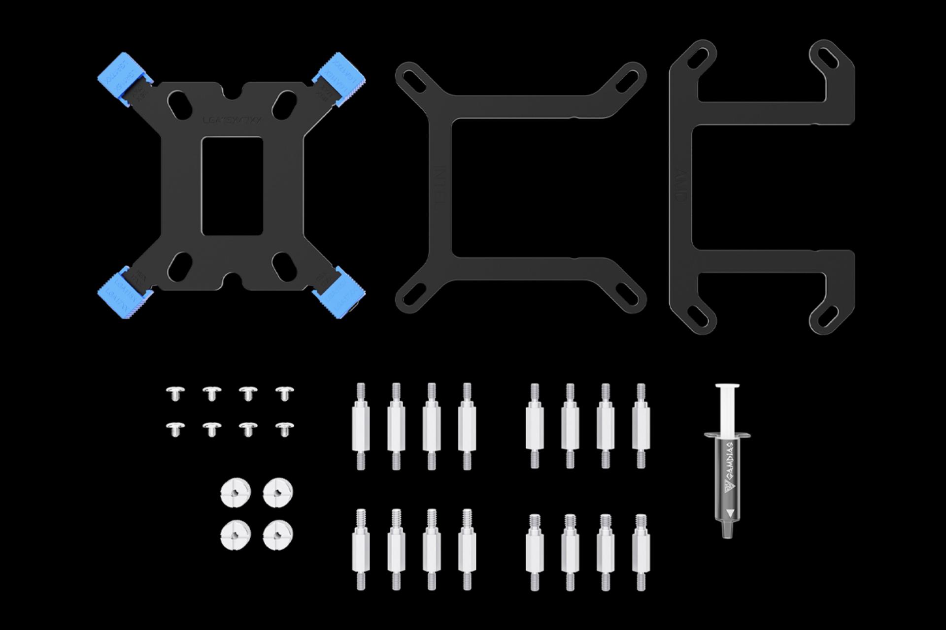 اقلام همراه خنک کننده مایع گیم دیاس CHIONE E4-240 WH