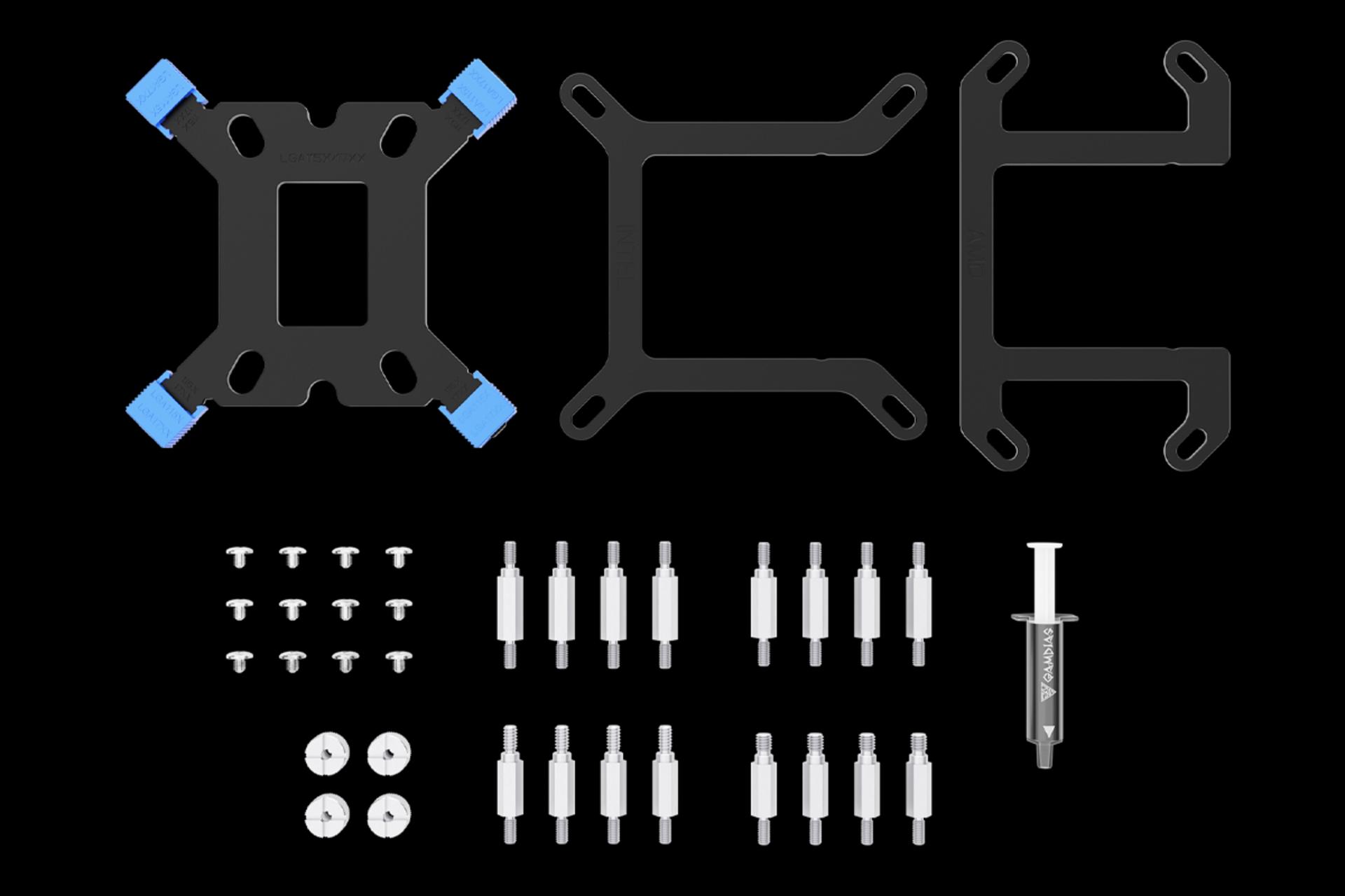 اقلام همراه خنک کننده مایع گیم دیاس CHIONE E4-420 WH