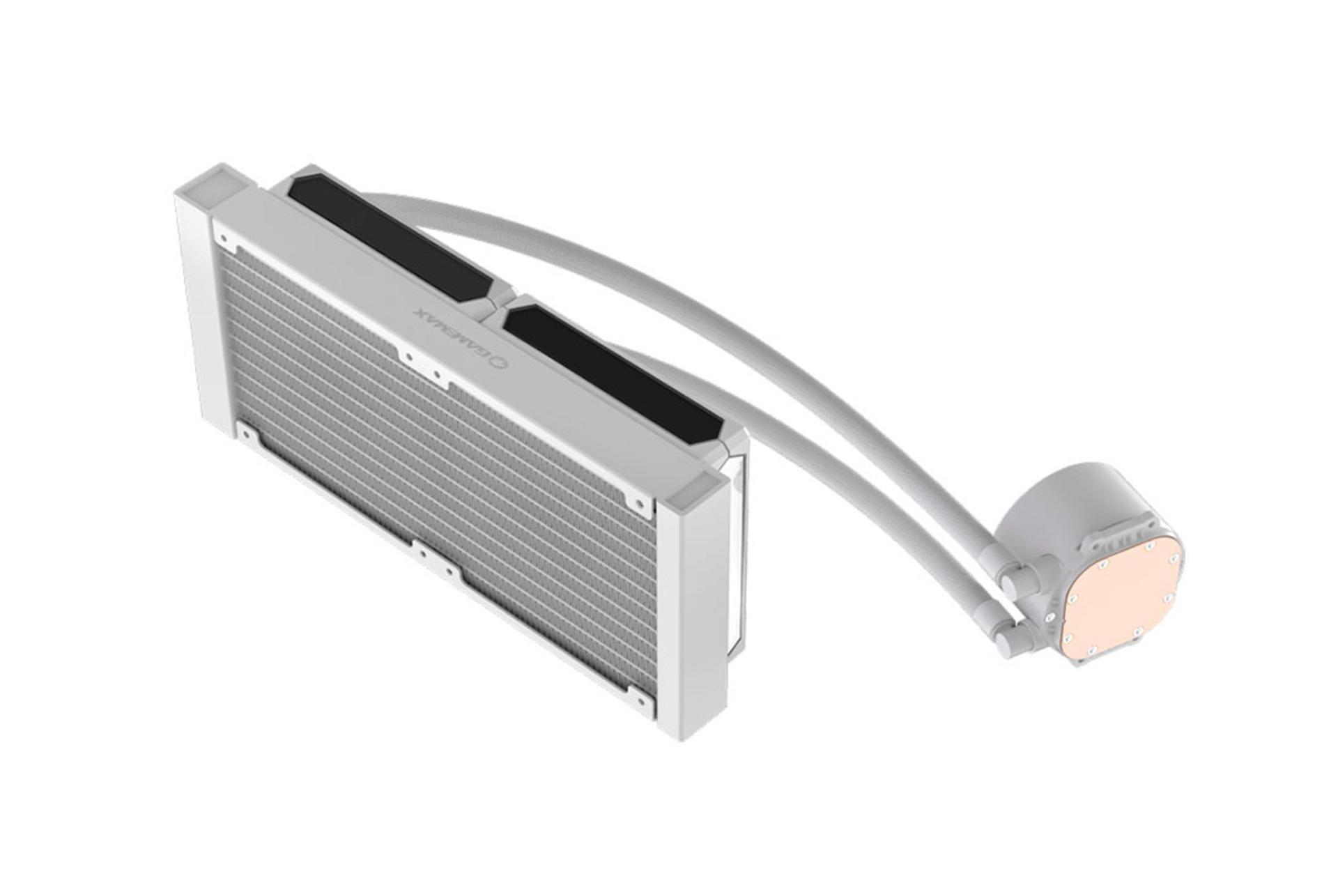 نمای پشت خنک کننده مایع گیم مکس ICEBURG 240 Digital WH