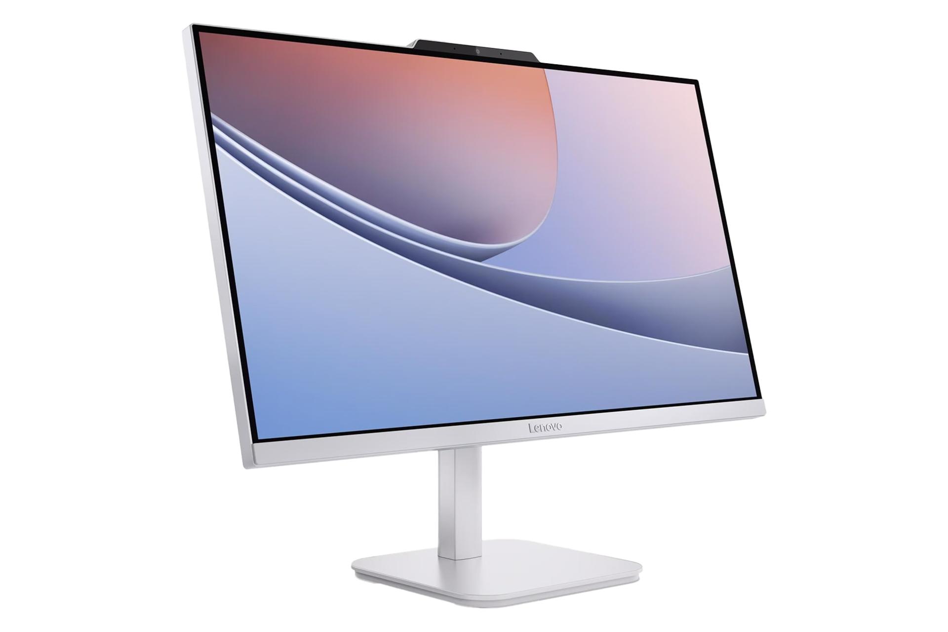 نمای نیمرخ کامپیوتر همه کاره A100 لنوو با نمایش لبه سمت چپ