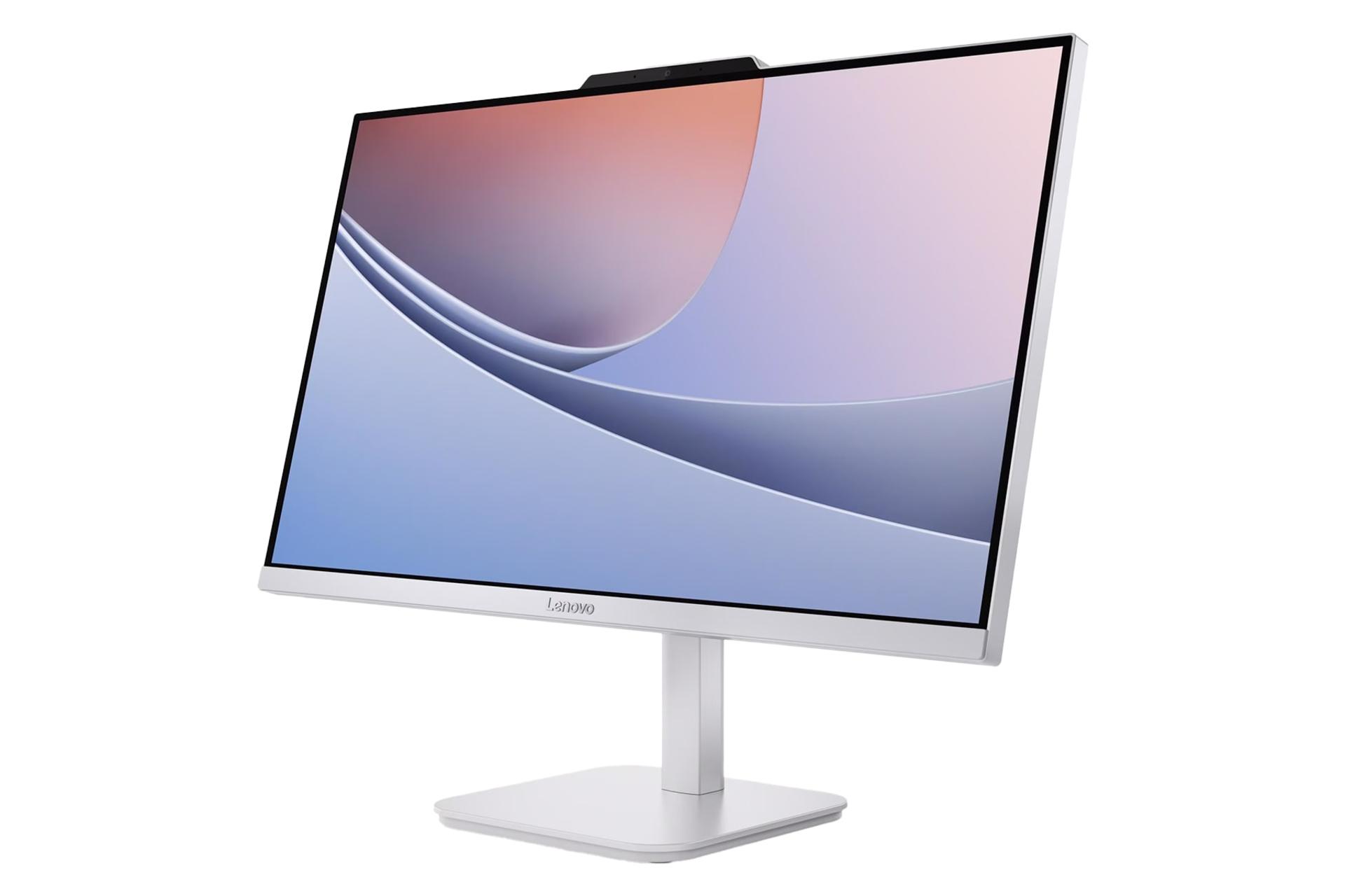 نمای نیمرخ کامپیوتر همه کاره A100 لنوو با نمایش لبه سمت راست