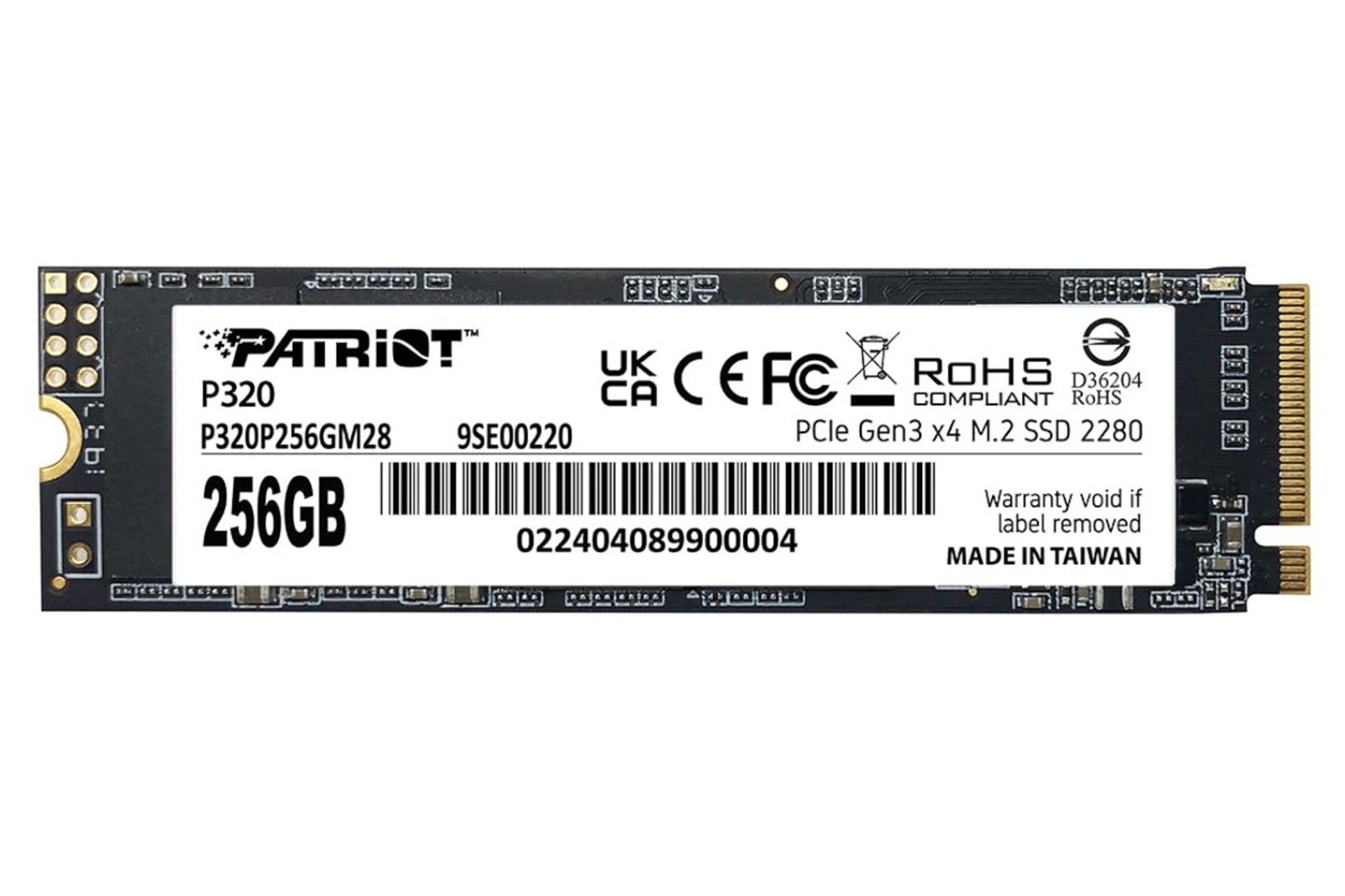 اس اس دی پاتریوت Patriot P320 NVMe M.2 256GB