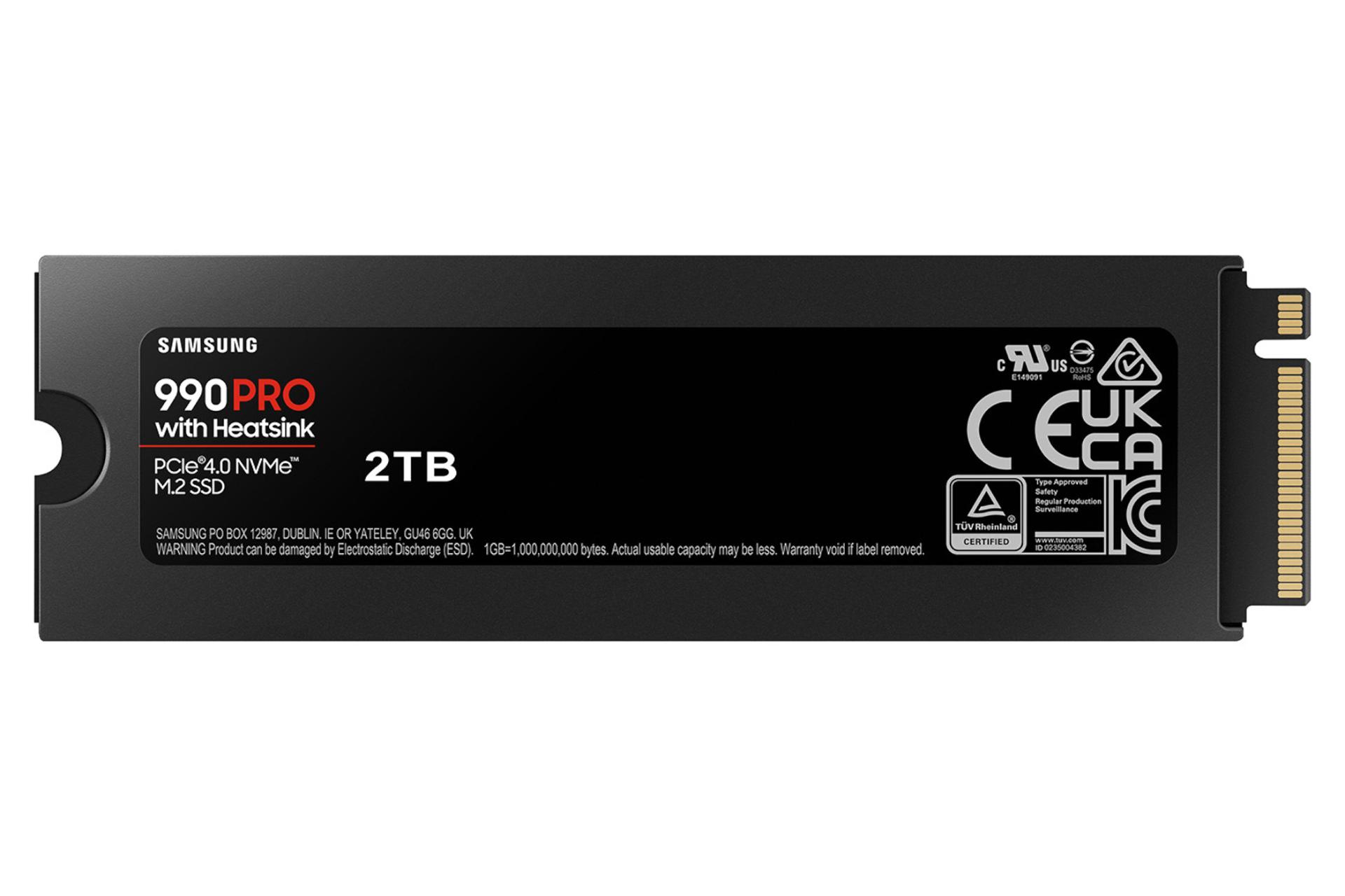 اس اس دی سامسونگ Samsung 990 PRO Heatsink NVMe M.2 2TB