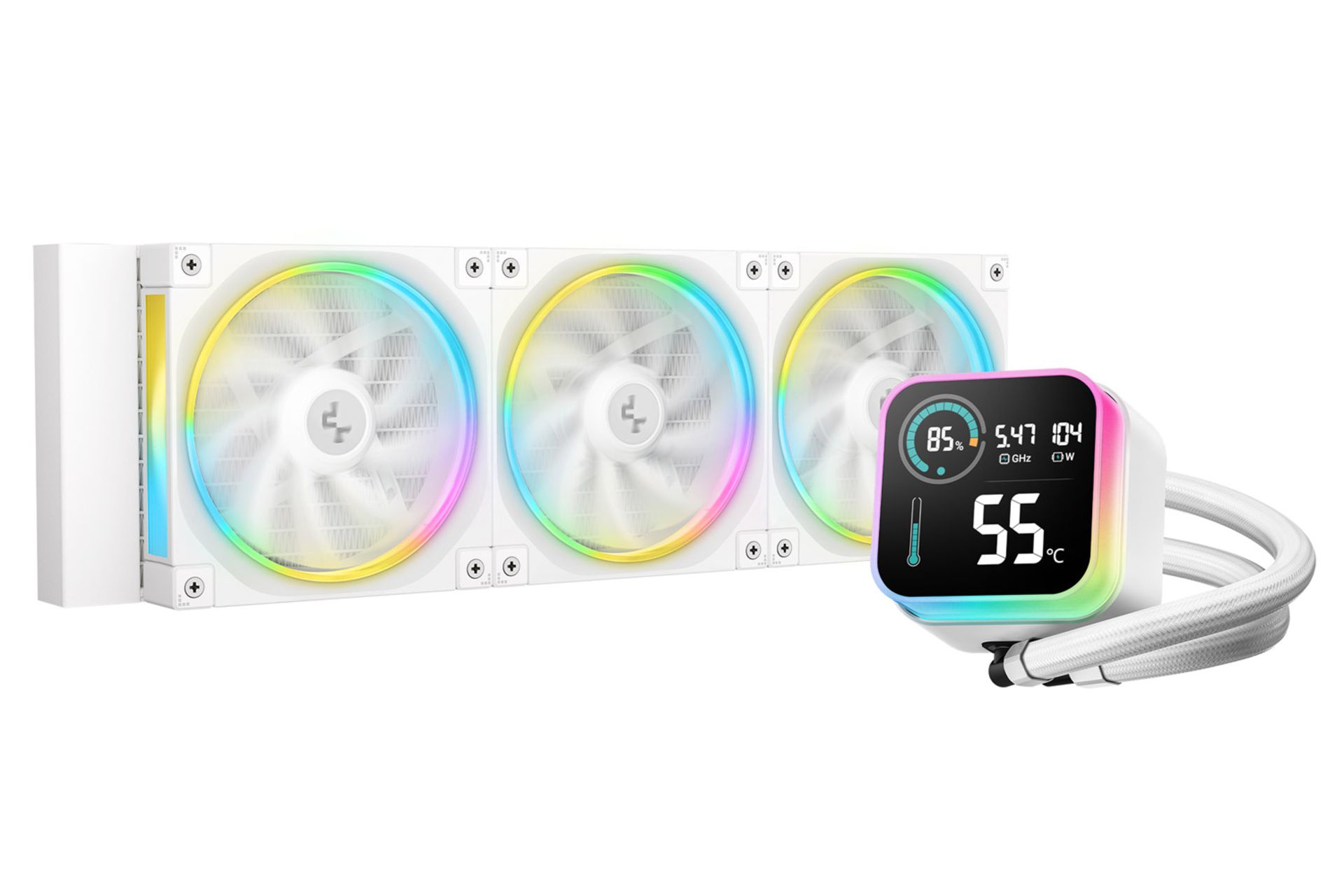 خنک کننده مایع دیپ کول LQ360 WH رنگ سفید