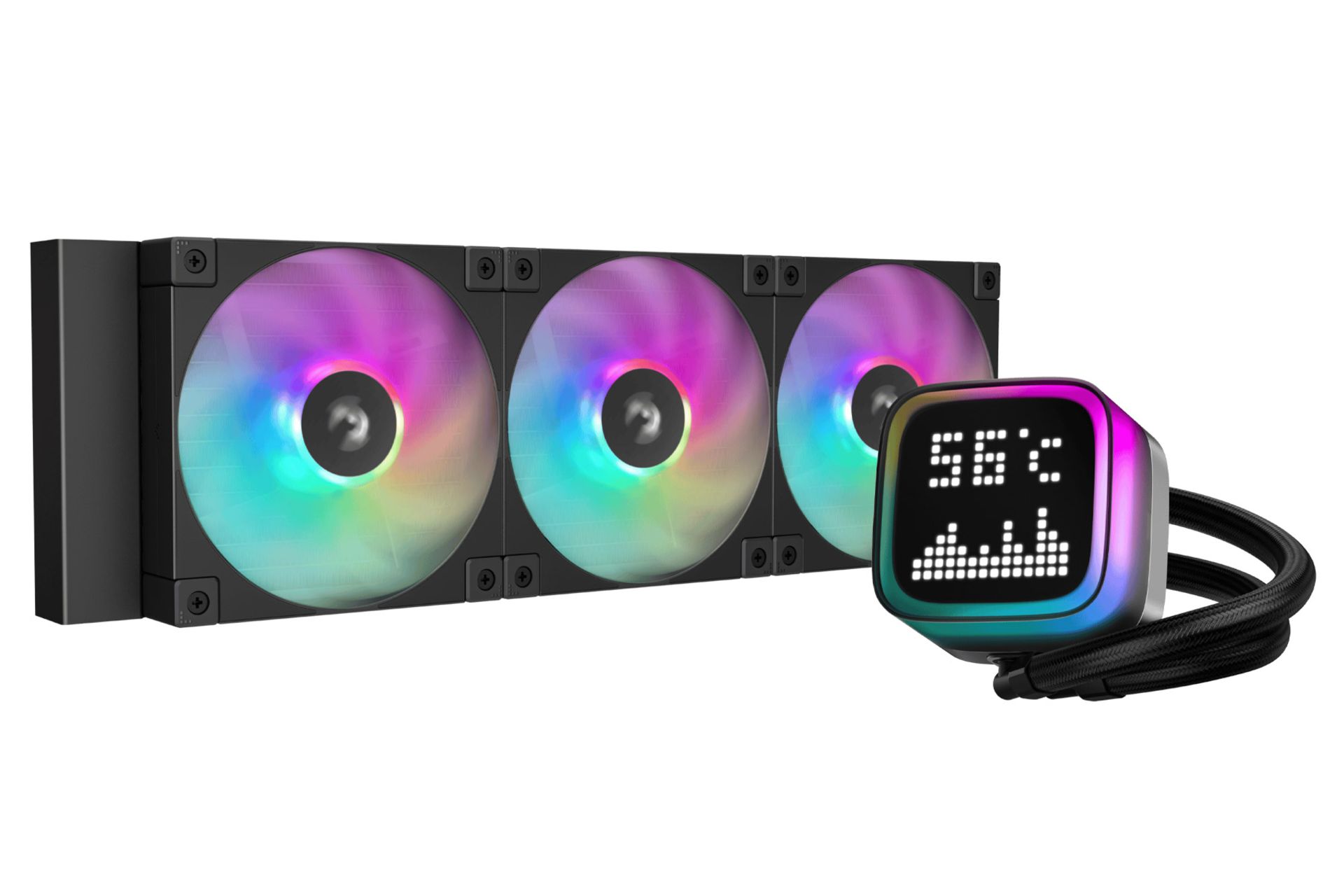 خنک کننده مایع دیپ کول LP360 رنگ مشکی