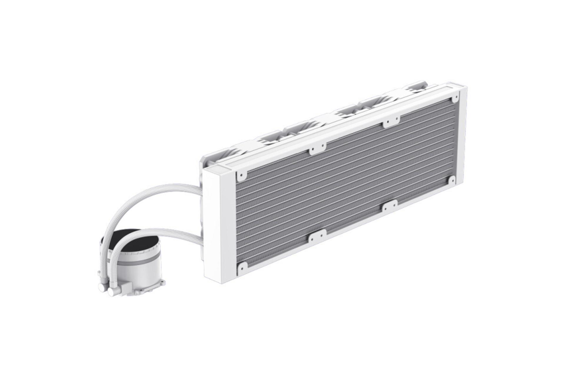 نمای پشت خنک کننده مایع گیم مکس ICEBURG 360 Infinity WH