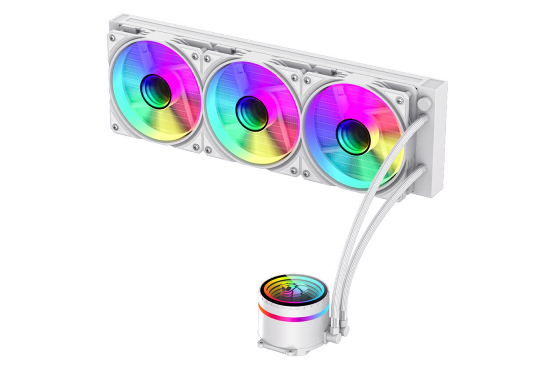 ابعاد و اندازه خنک کننده مایع گیم مکس ICEBURG 360 Infinity WH