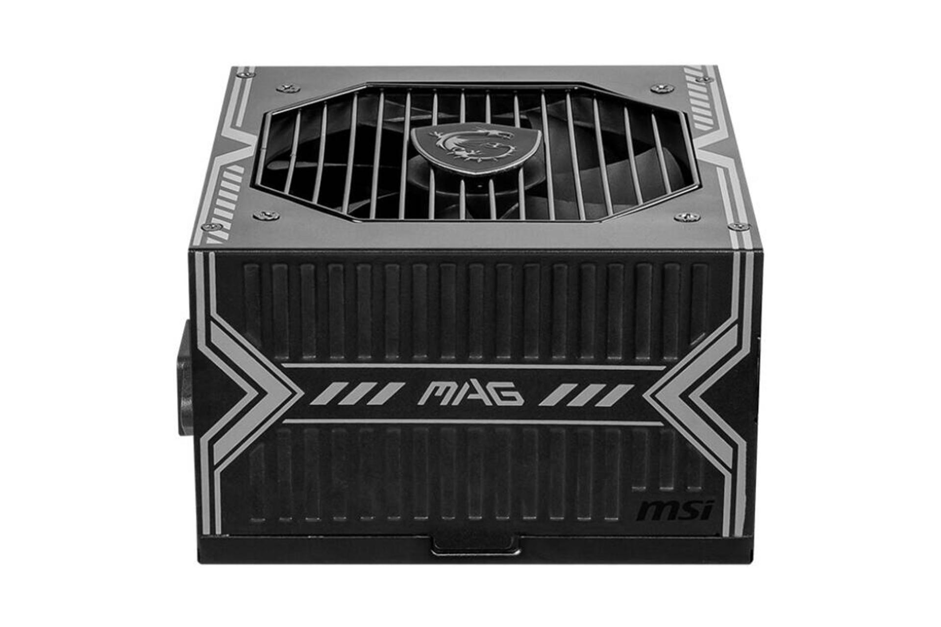 پاور کامپیوتر ام اس آی MAG A750BN PCIE5 با توان 750 وات نمای روبرو
