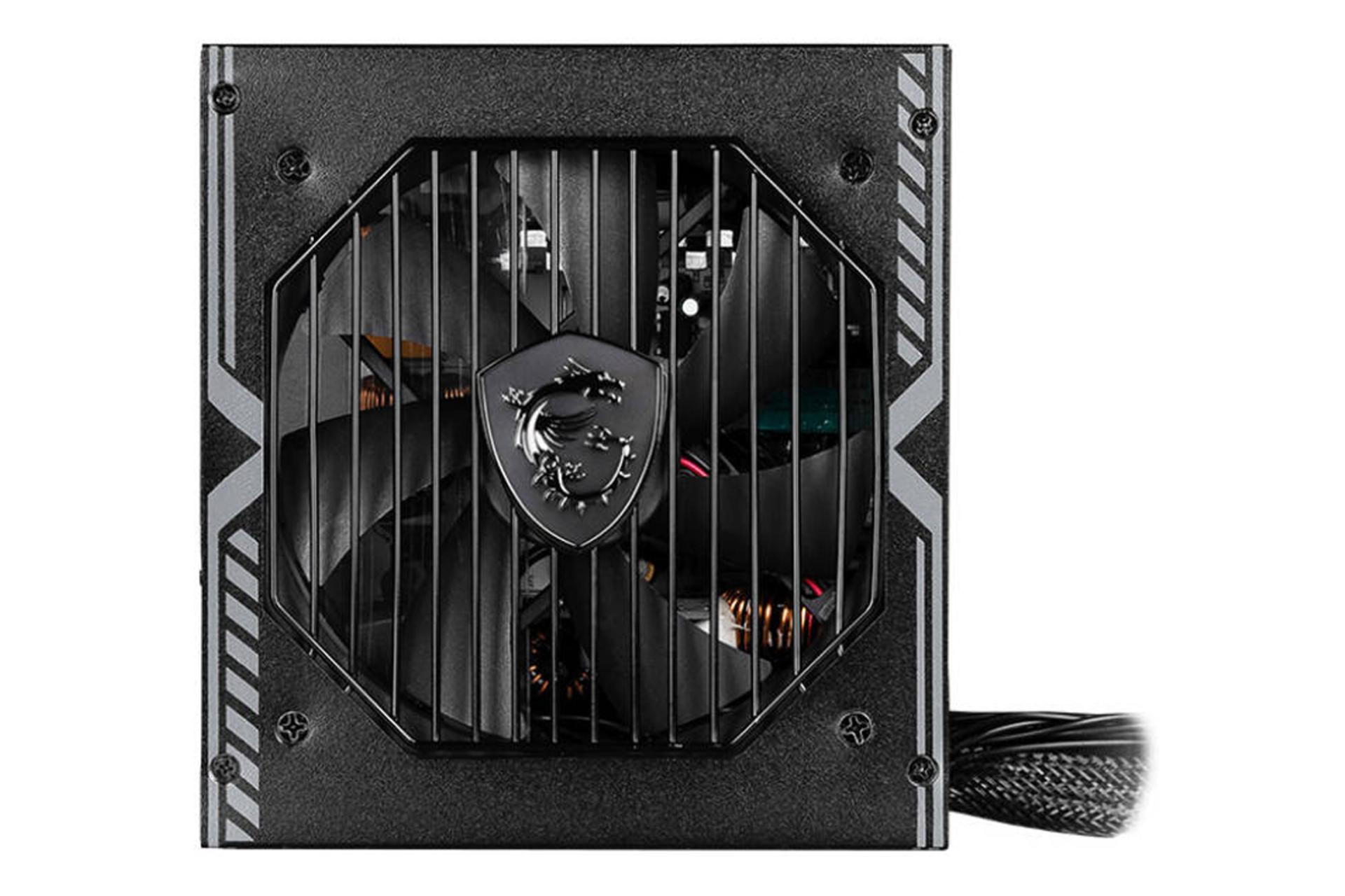 پاور کامپیوتر ام اس آی MAG A750BN PCIE5 با توان 750 وات نمای بالا