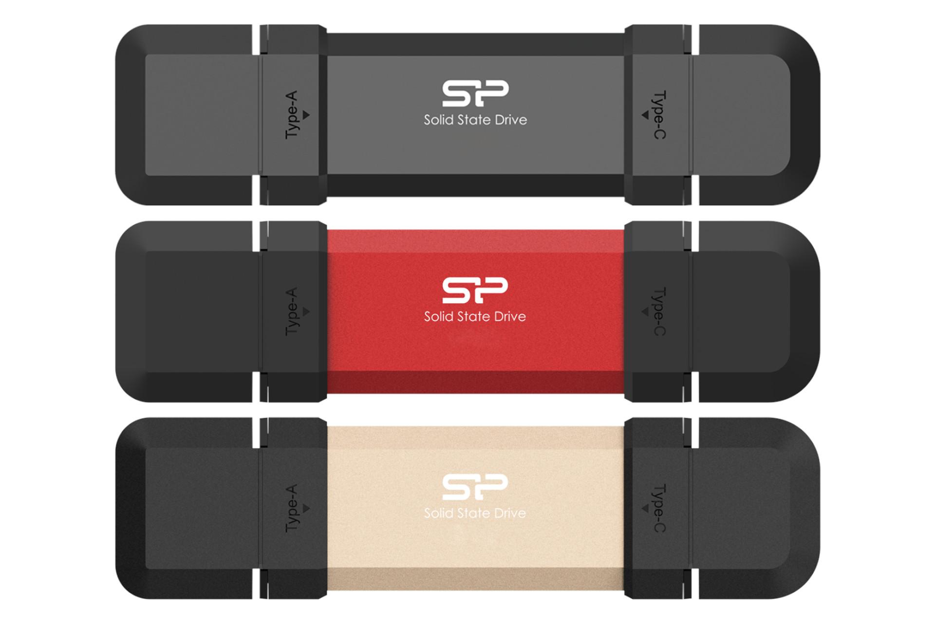 اس اس دی سیلیکون پاور Silicon Power DS72 USB 3.2 Gen 2x2 در رنگ های مختلف