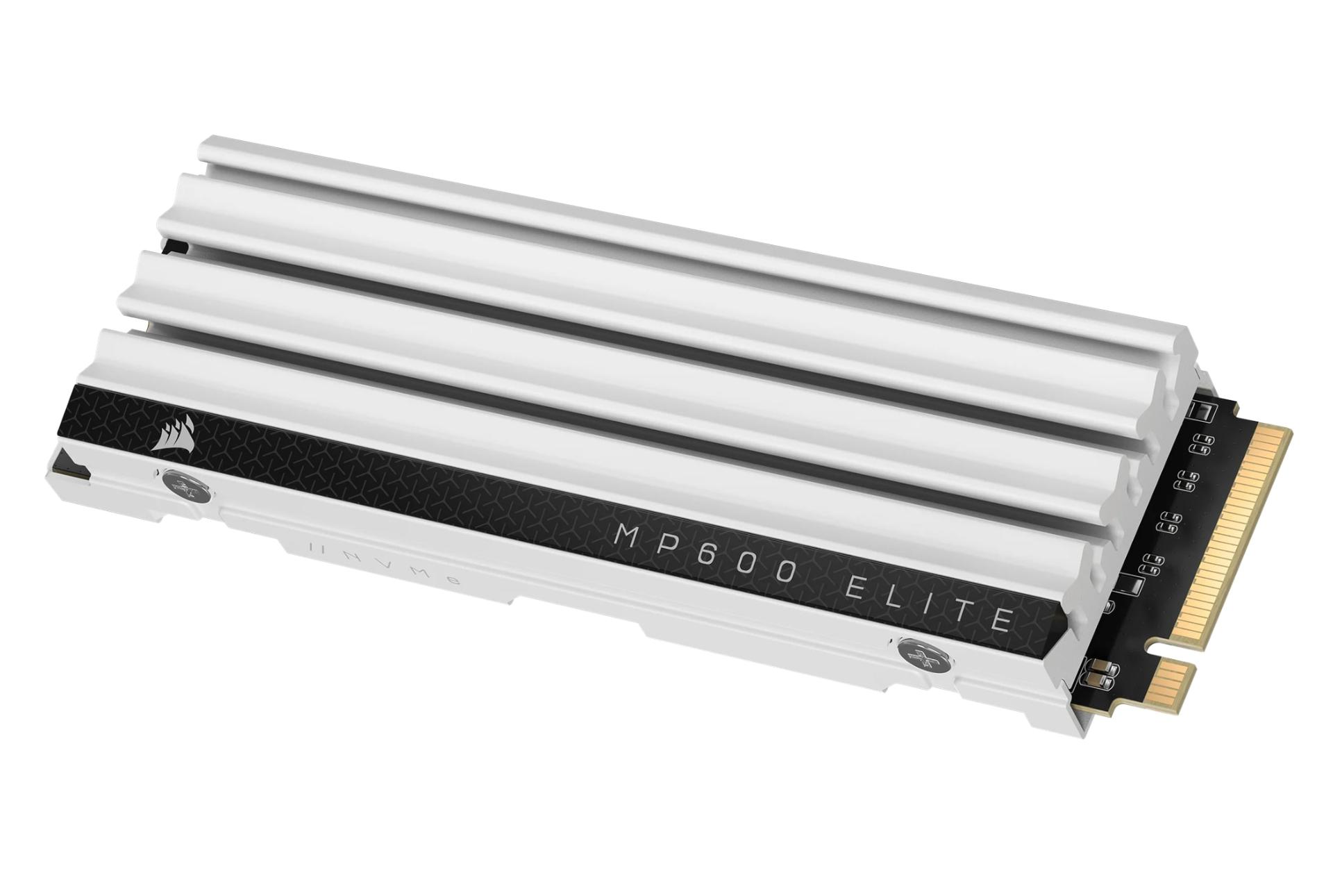 سمت راست اس اس دی کورسیر Corsair MP600 ELITE Heatsink NVMe M.2 سفید