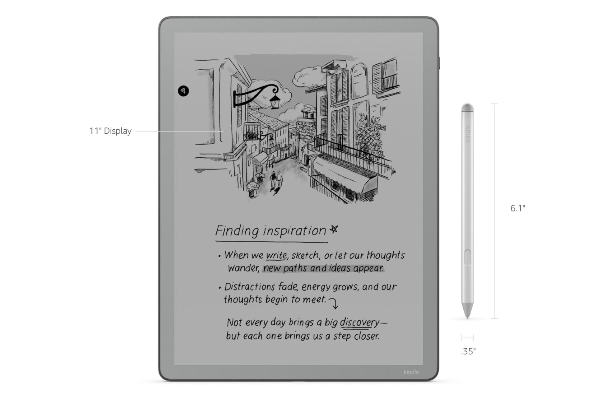 کتابخوان آمازون Amazon Kindle Scribe without Front Light همراه قلم