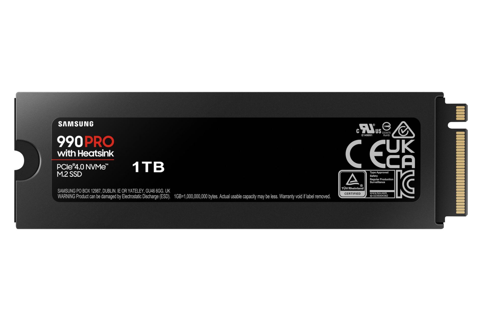 اس اس دی اس سامسونگ Samsung 990 PRO Heatsink NVMe M.2 1TB