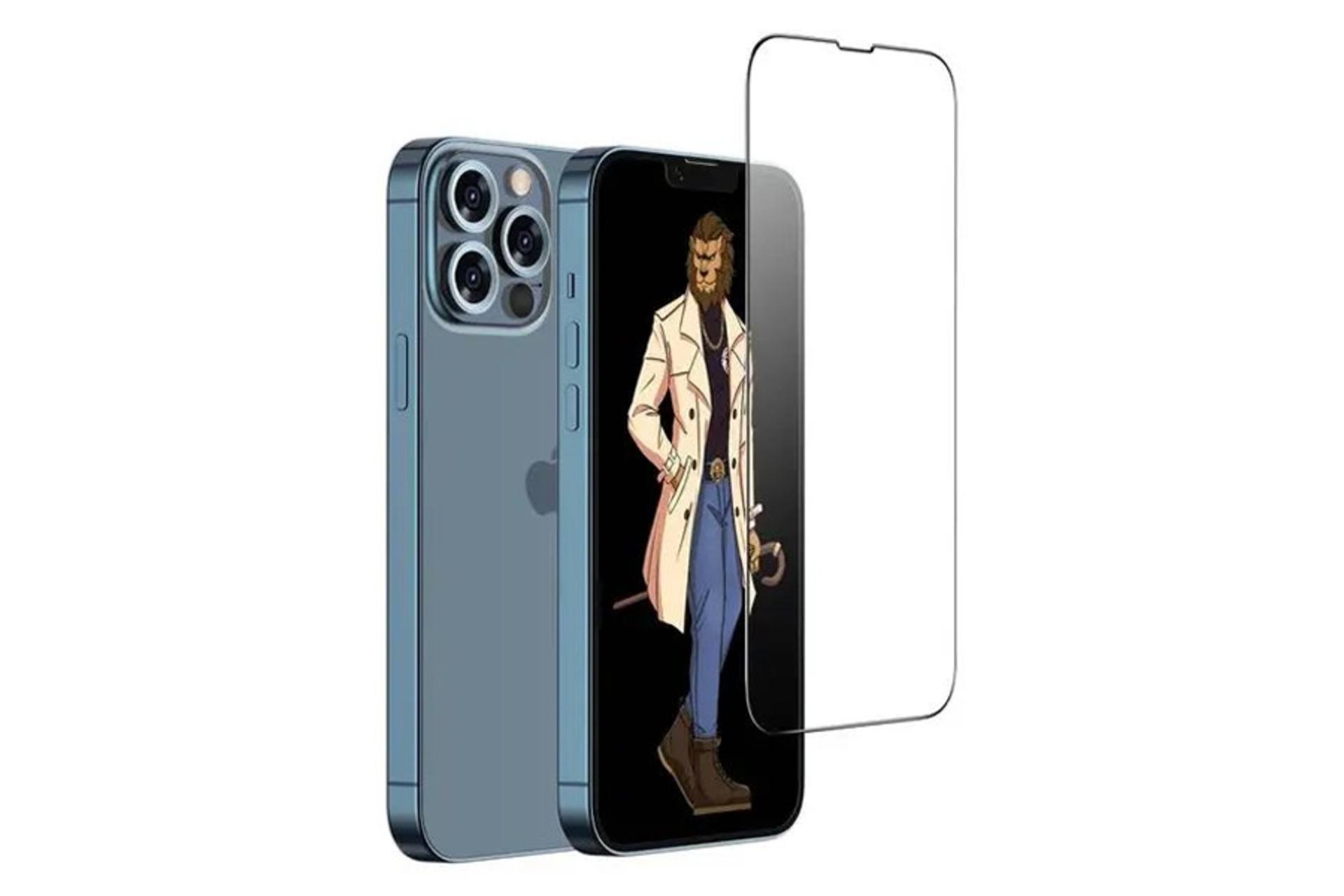 محافظ صفحه نمایش گوشی گرین لیون مدل 3D Armor Edge مناسب اپل iPhone 13 Pro Max