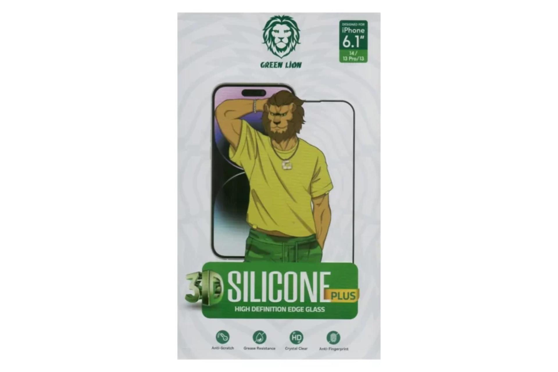محافظ صفحه نمایش گوشی گرین لیون مدل 3D Silicone Plus مناسب اپل iPhone 14 / 14 Plus