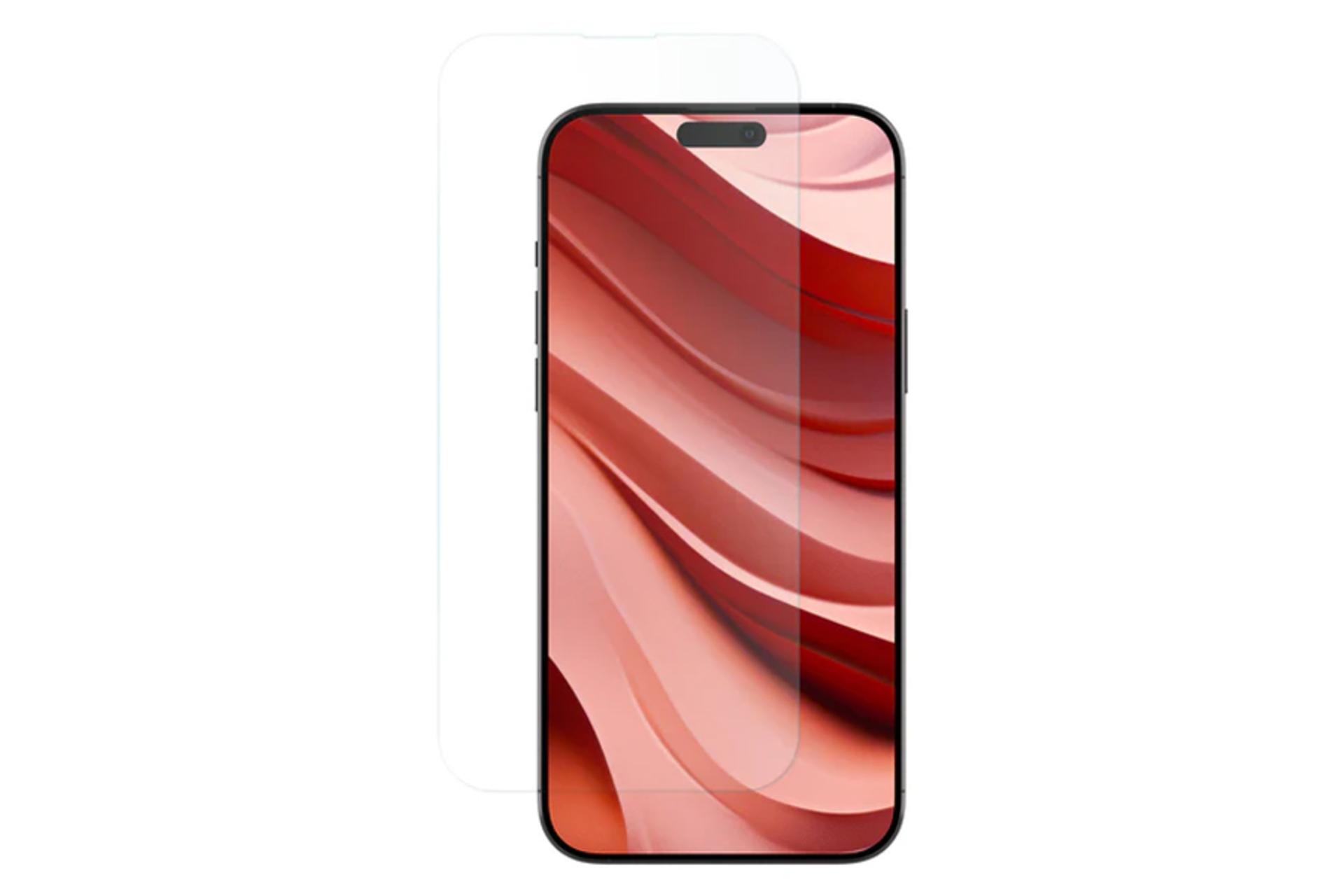 محافظ صفحه نمایش گوشی جی سی پال مدل iClara مناسب اپل iPhone 16 نمای روبرو