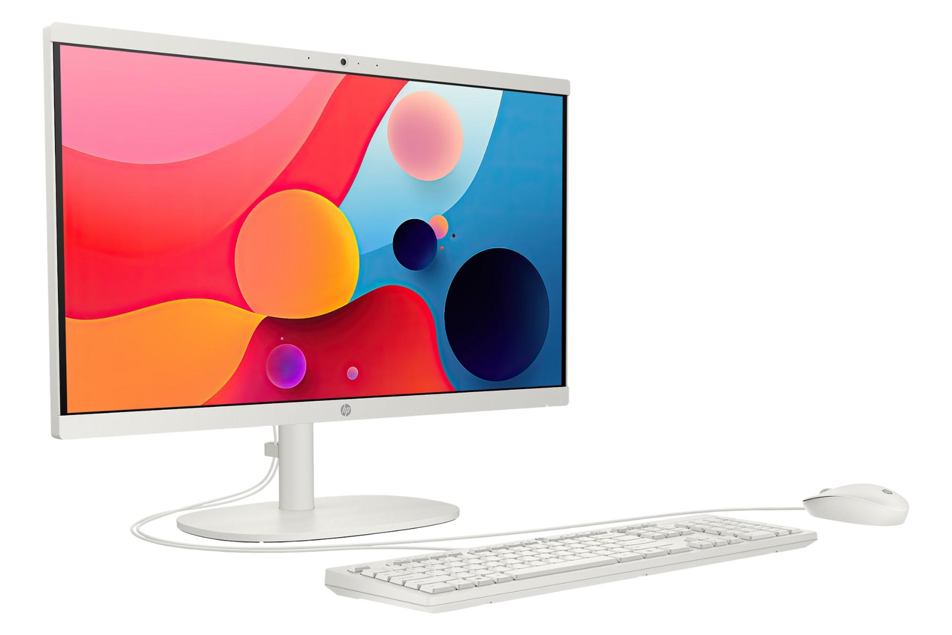 نمای نیمرخ پنل جلوی کامپیوتر همه کاره 22-dg0012nh اچ پی با نمایش لبه سمت چپ