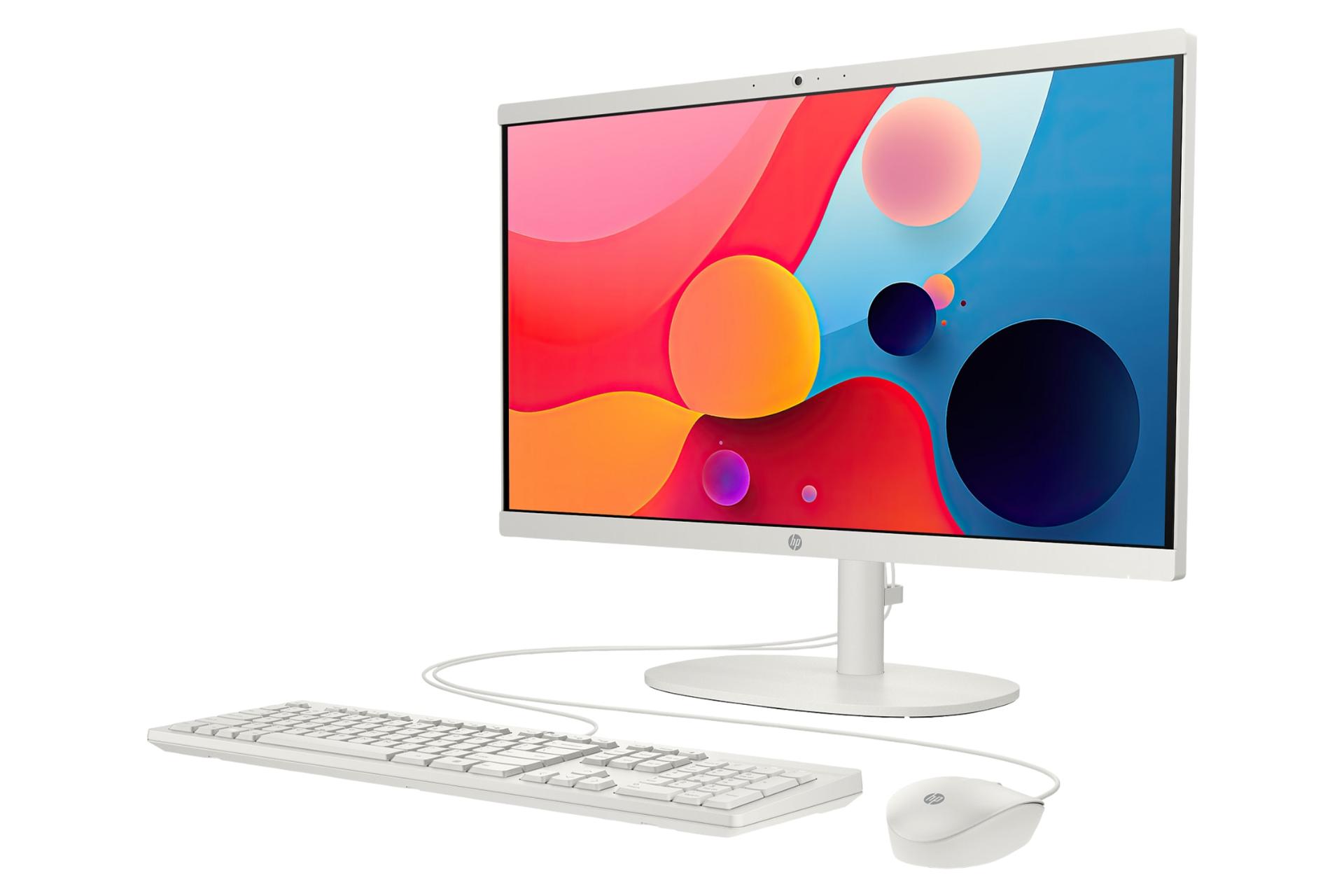 نمای نیمرخ پنل جلوی کامپیوتر همه کاره 22-dg0012nh اچ پی با نمایش لبه سمت راست