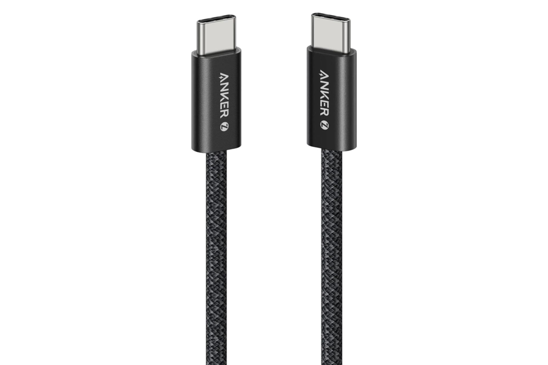 کابل شارژ USB انکر Type-C به Type-C مدل Zolo A8060 با طول 0.9 متر رنگ مشکی