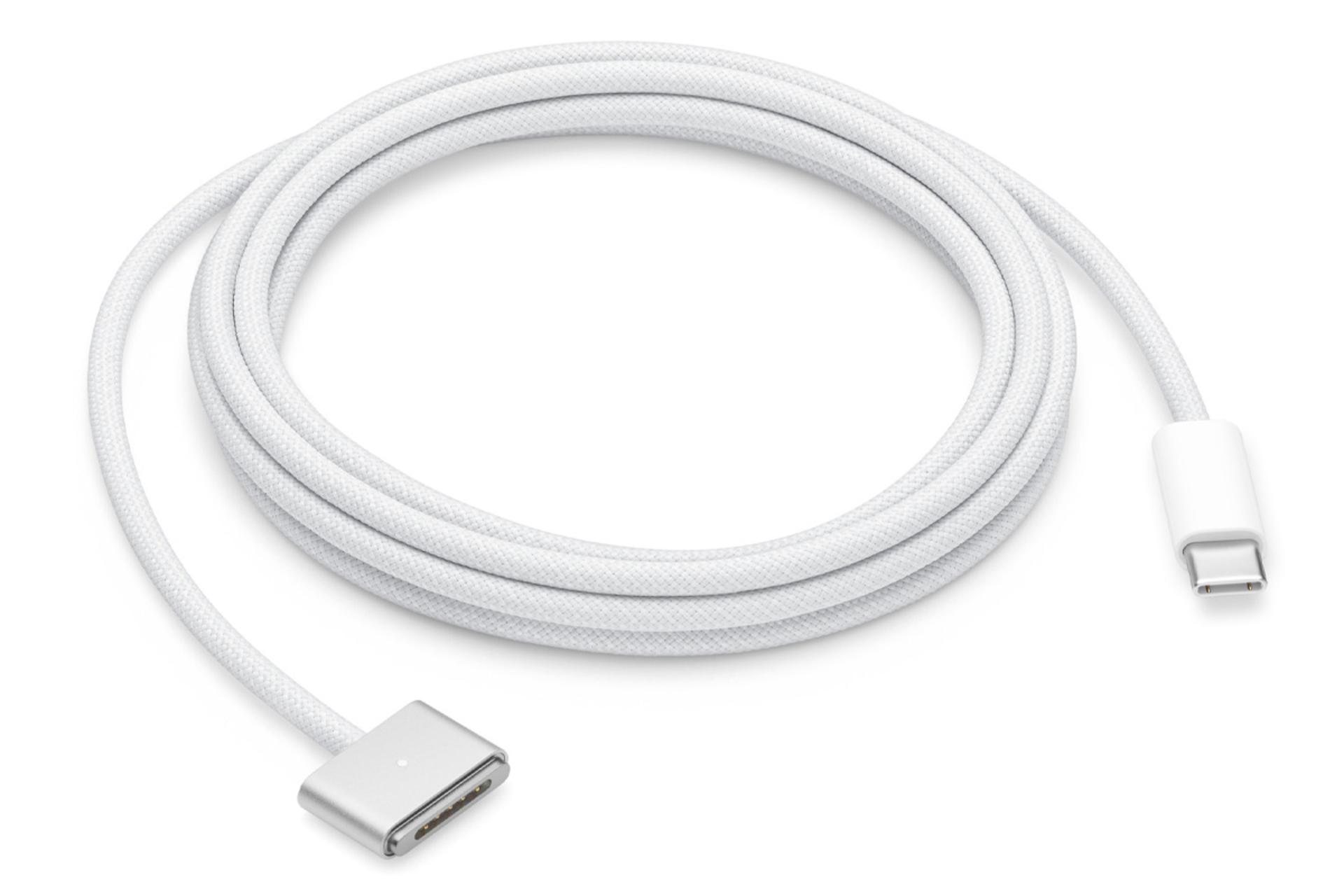 کابل شارژ USB اپل Type-C به MagSafe 3 با طول 2 متر رنگ سفید