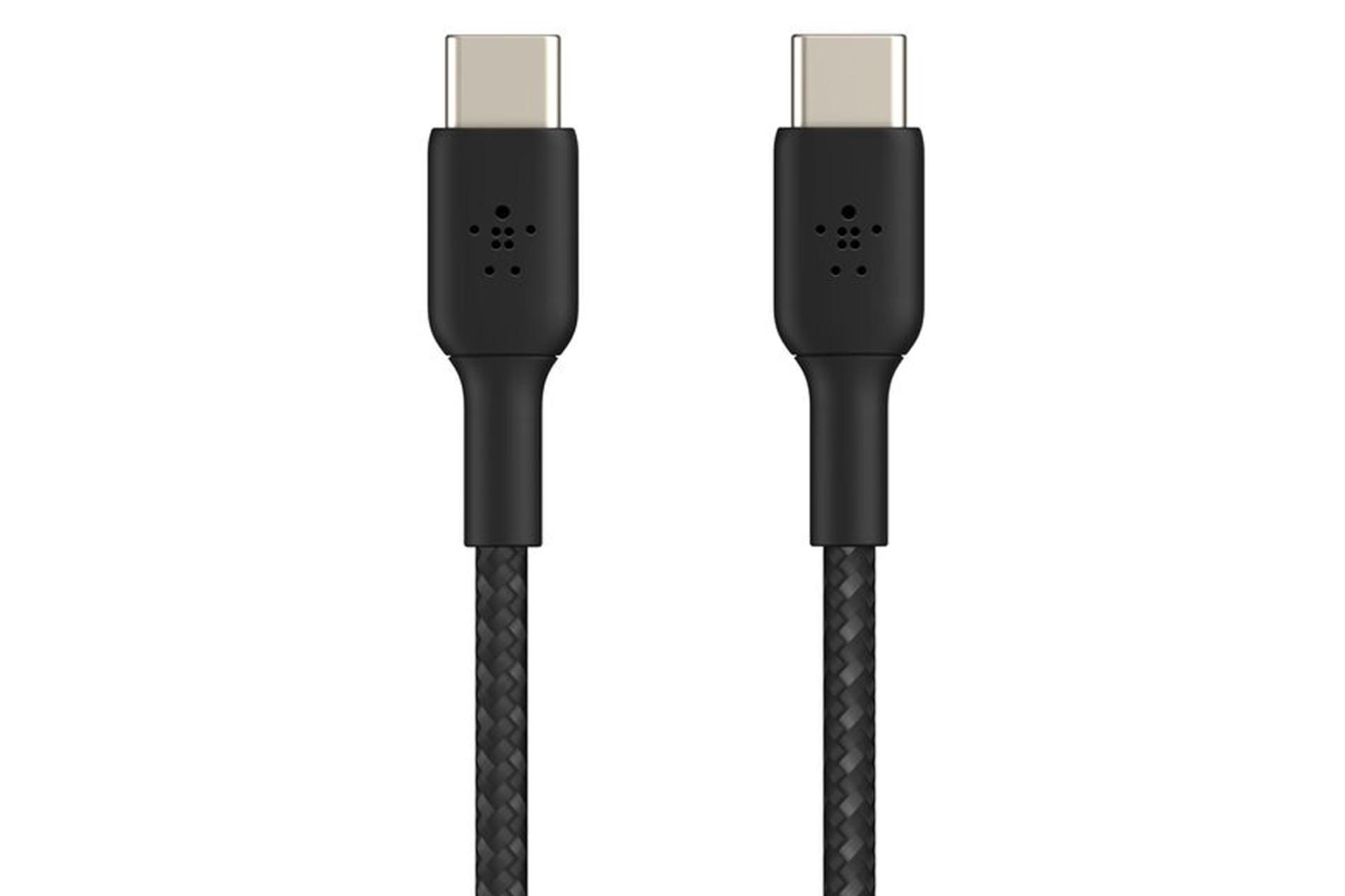کابل شارژ USB بلکین Type-C به Type-C مدل CAB004bt1MBK با طول 1 متر رنگ مشکی
