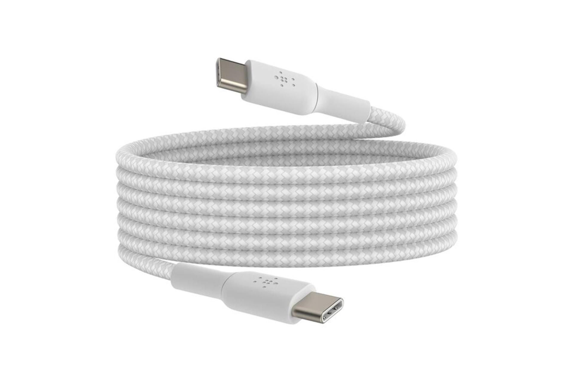 کابل شارژ USB بلکین Type-C به Type-C مدل CAB004bt2MBK با طول 2 متر