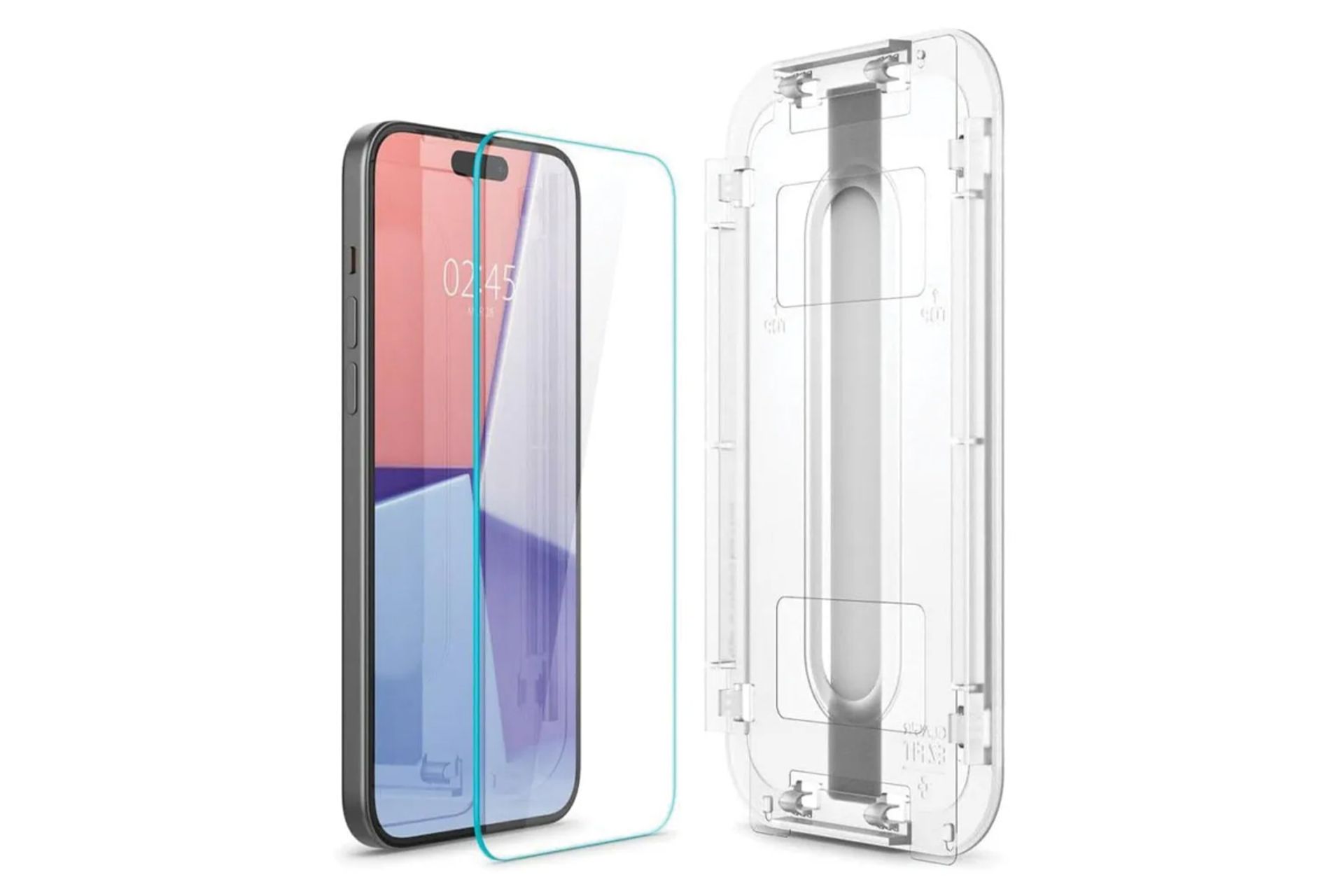 محافظ صفحه نمایش گوشی اسپیگن مدل Glas.tR EZ Fit HD مناسب اپل iPhone 16 / 15