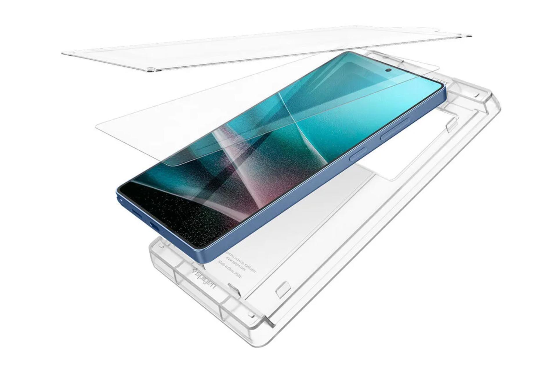 محافظ صفحه نمایش گوشی اسپیگن مدل EliteShield EZ Fit HD مناسب سامسونگ Galaxy S25 Ultra