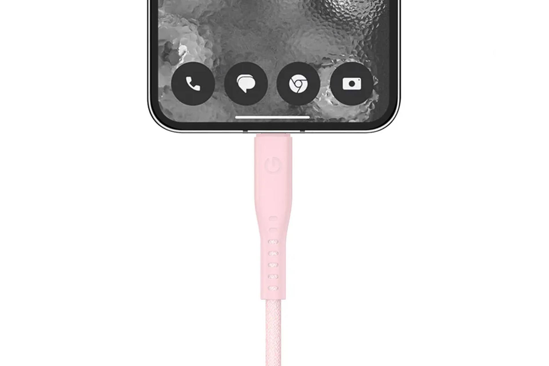 کابل شارژ USB انرجیا Type-C به Type-C مدل Flow با طول 1.5 متر