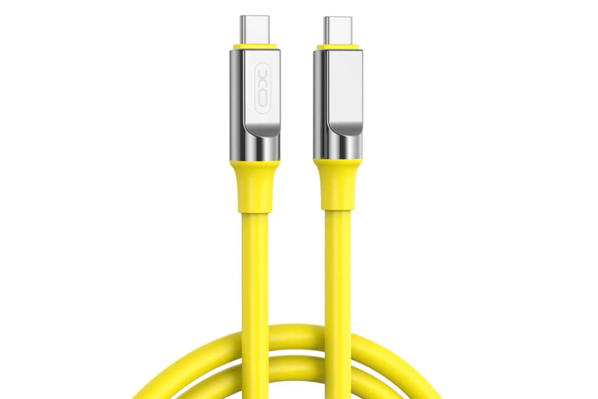 کابل شارژ USB ایکس او Type-C به Type-C مدل NB-Q252B با طول 1 متر رنگ زرد