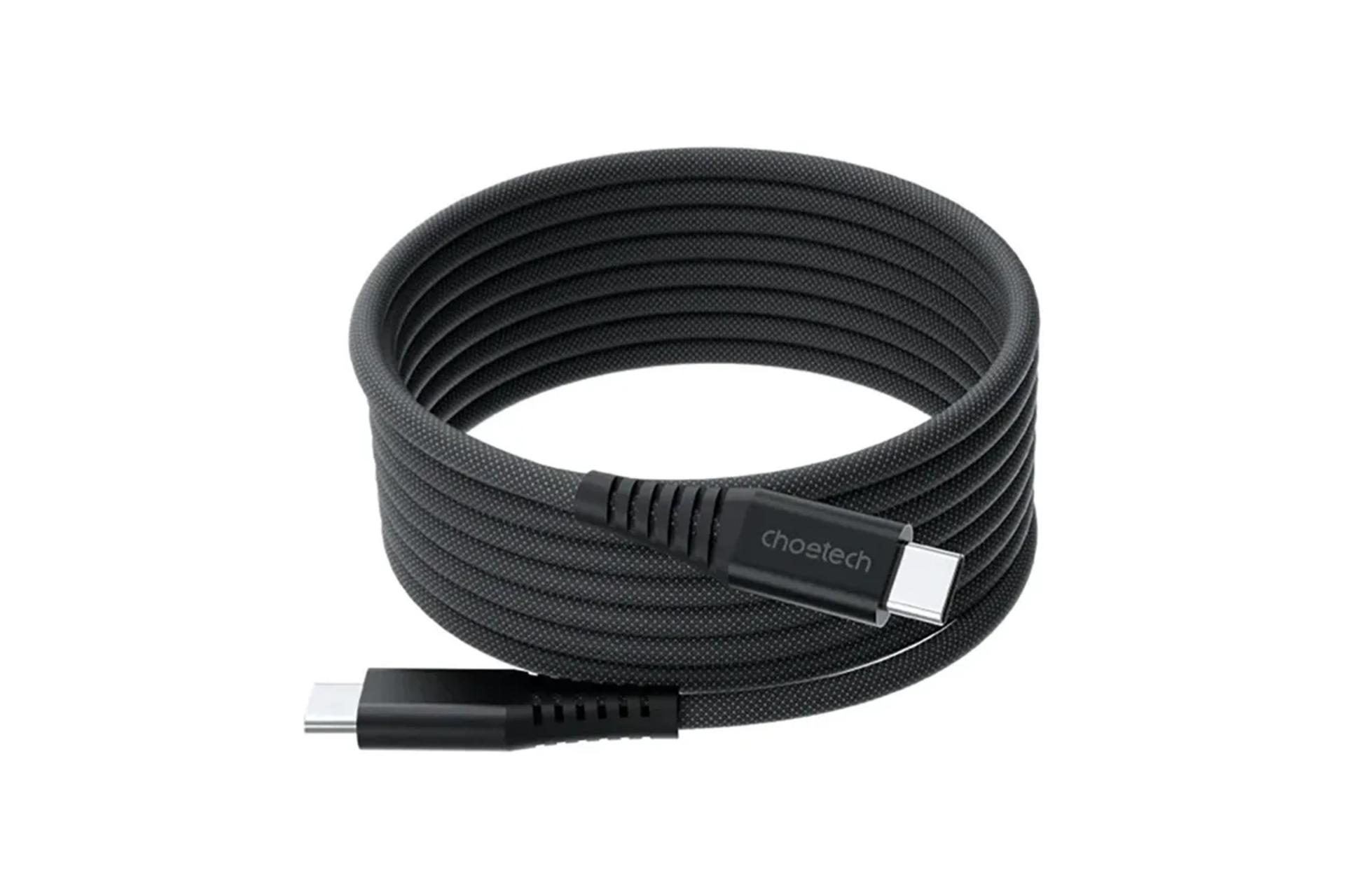 کابل شارژ USB چویتک Type-C به Type-C مدل XCC-1051 با طول 1.8 متر رنگ مشکی