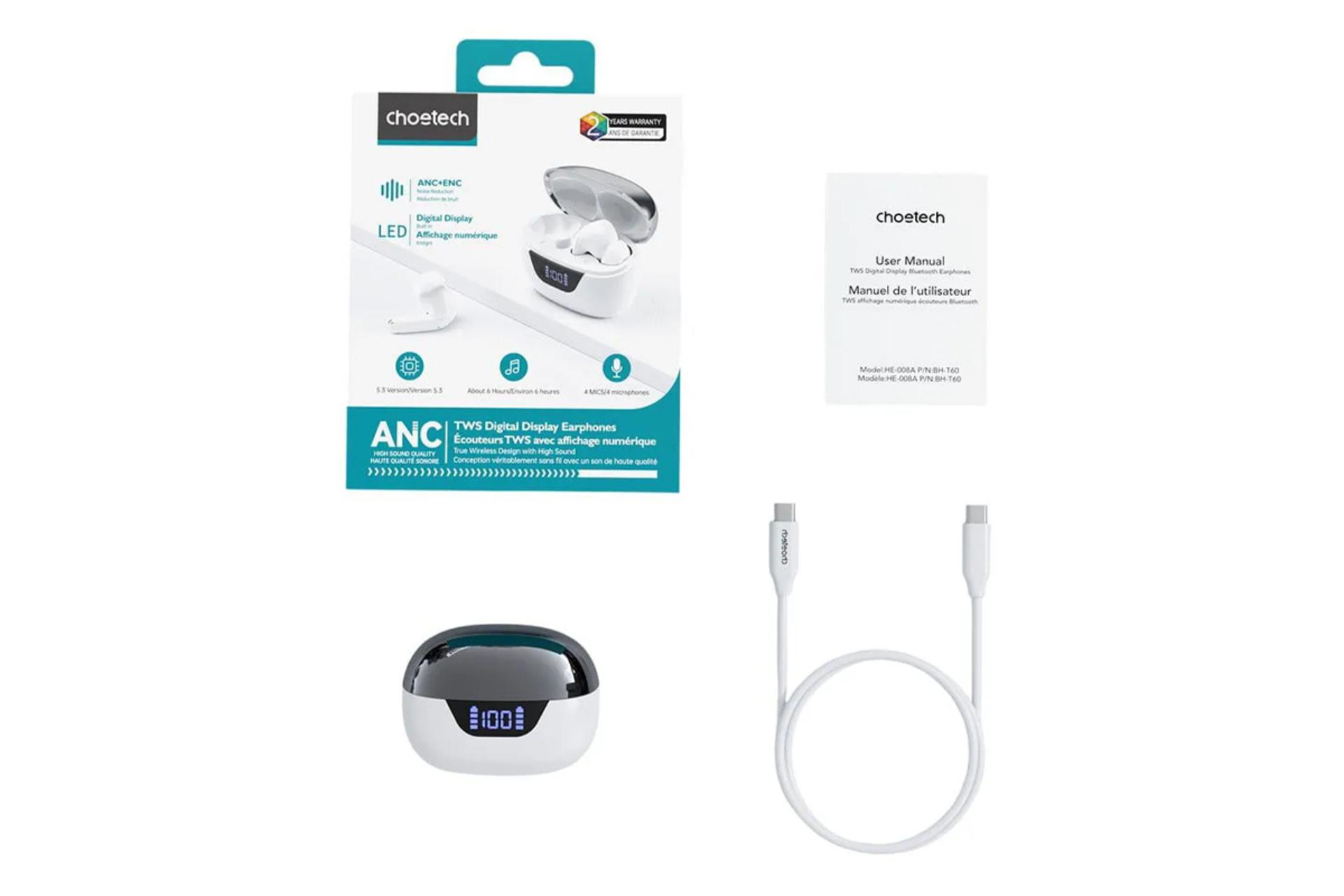 اقلام همراه هدفون چویتک BH-T60