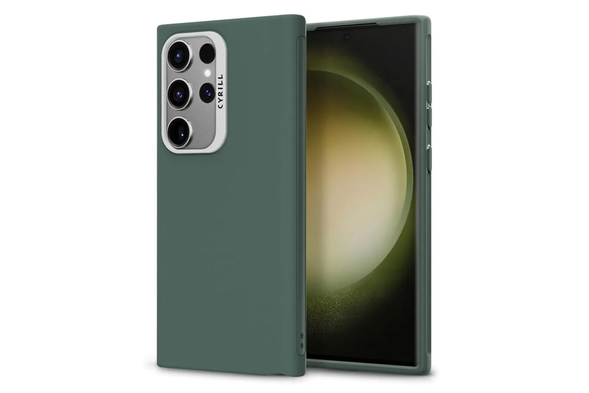 رنگ سبز قاب گوشی اسپیگن مدل CYRILL Ultra Color مناسب سامسونگ Galaxy S24 Ultra