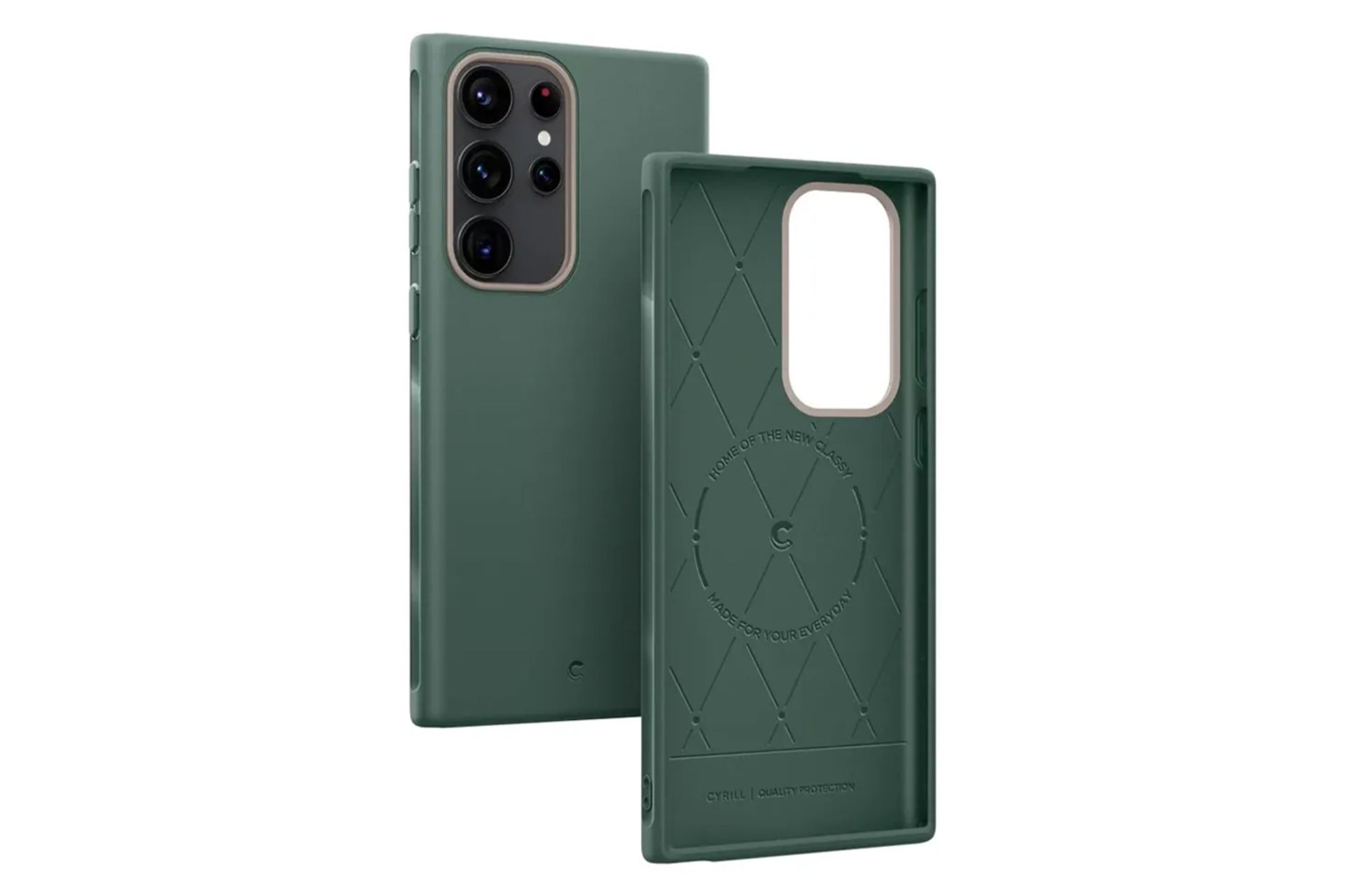 رنگ سبز قاب گوشی اسپیگن مدل CYRILL Ultra Color مناسب سامسونگ Galaxy S23 Ultra