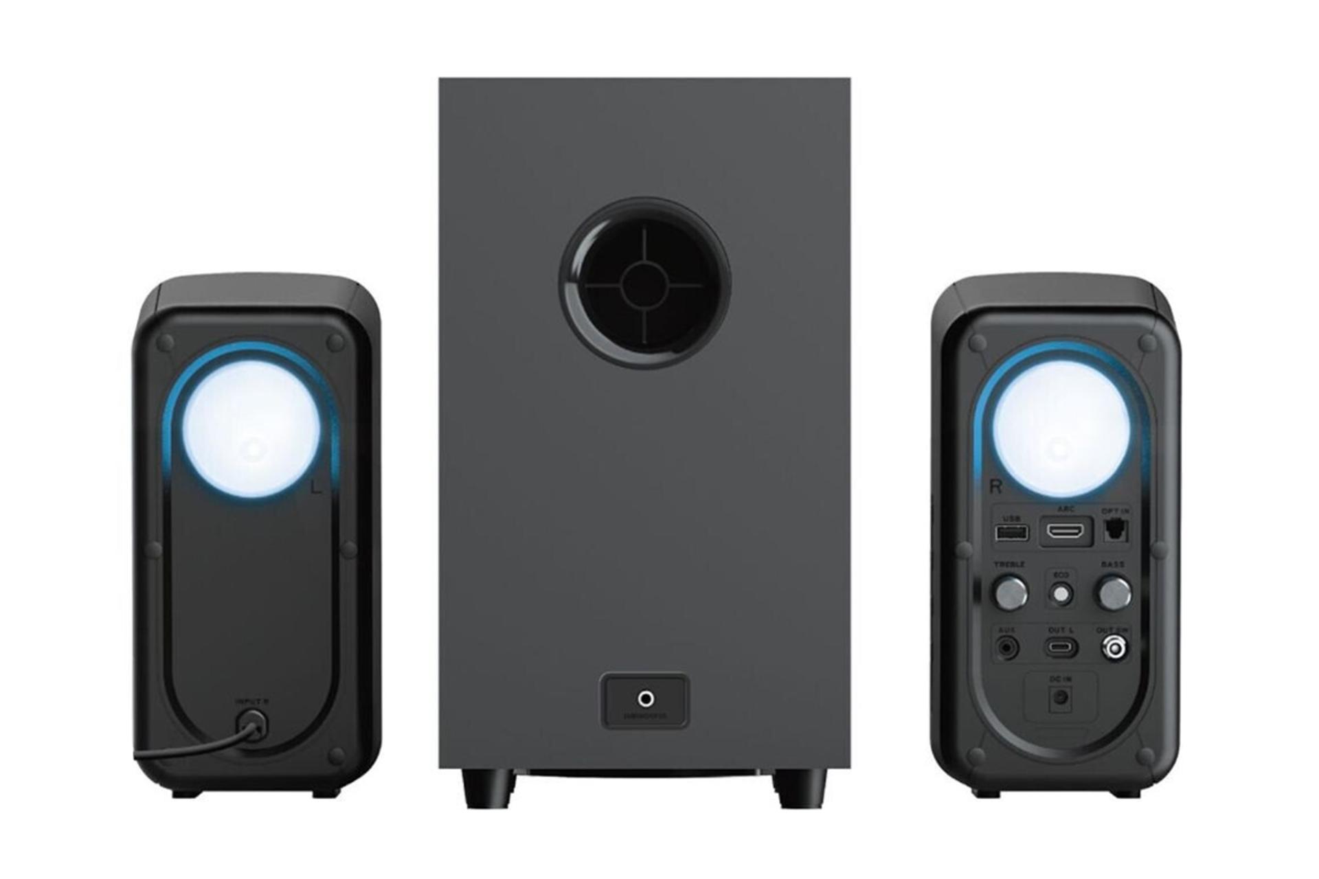 نمای پشت اسپیکر تراست GXT 635 Rumax