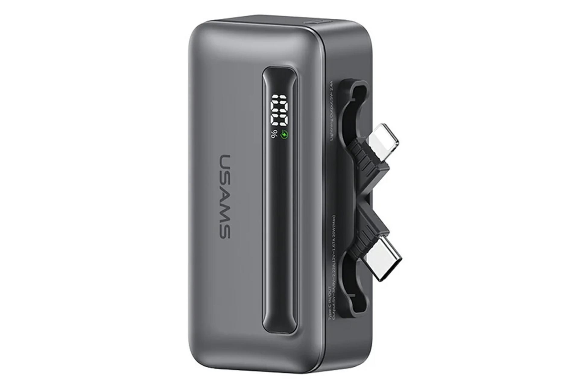 پاور بانک یوسمز CD233 با ظرفیت 4500 میلی‌آمپر ساعت رنگ مشکی