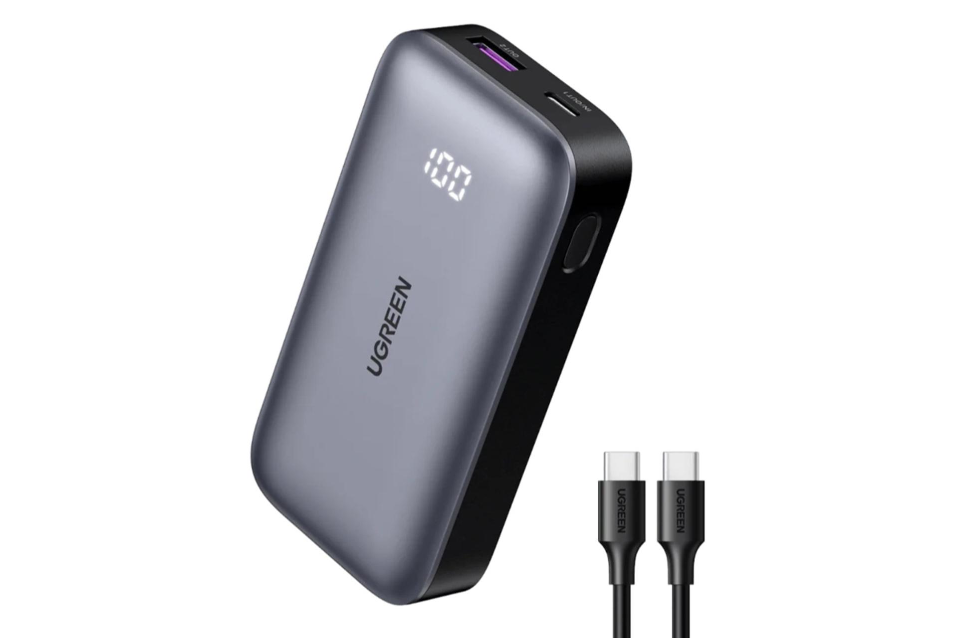 پاور بانک یوگرین Nexode PB502 25185 با ظرفیت 10000 میلی‌آمپر ساعت