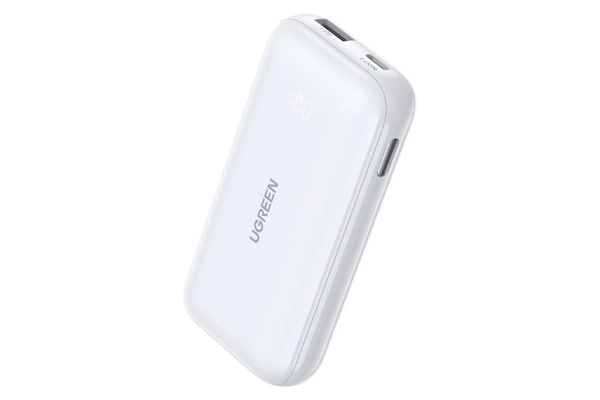 پاور بانک یوگرین Nexode PB501 25189 با ظرفیت 10000 میلی‌آمپر ساعت رنگ سفید