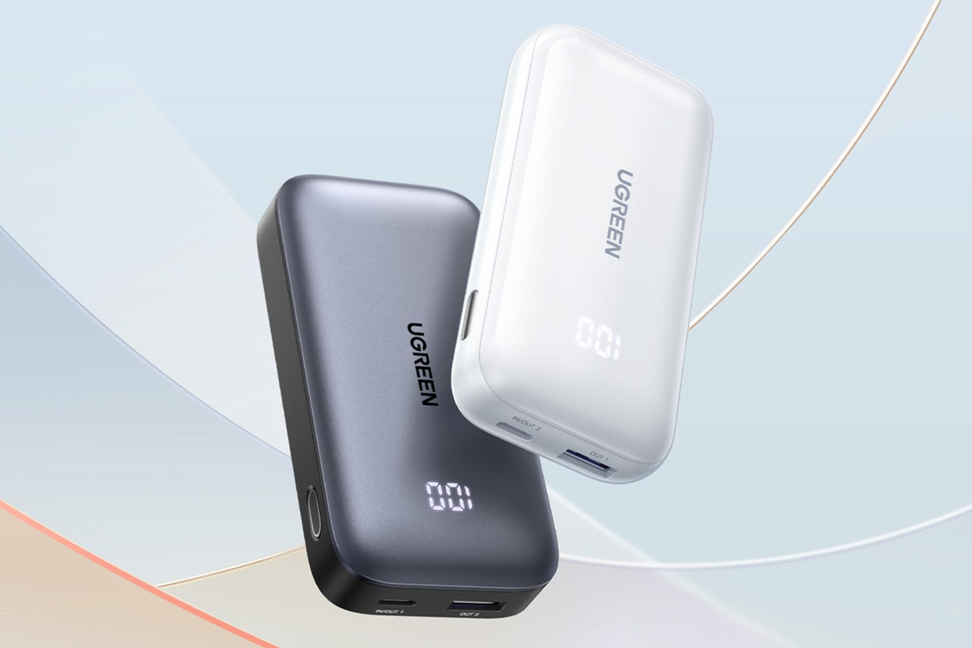 رنگ بندی پاور بانک یوگرین Nexode PB501 25189 با ظرفیت 10000 میلی‌آمپر ساعت